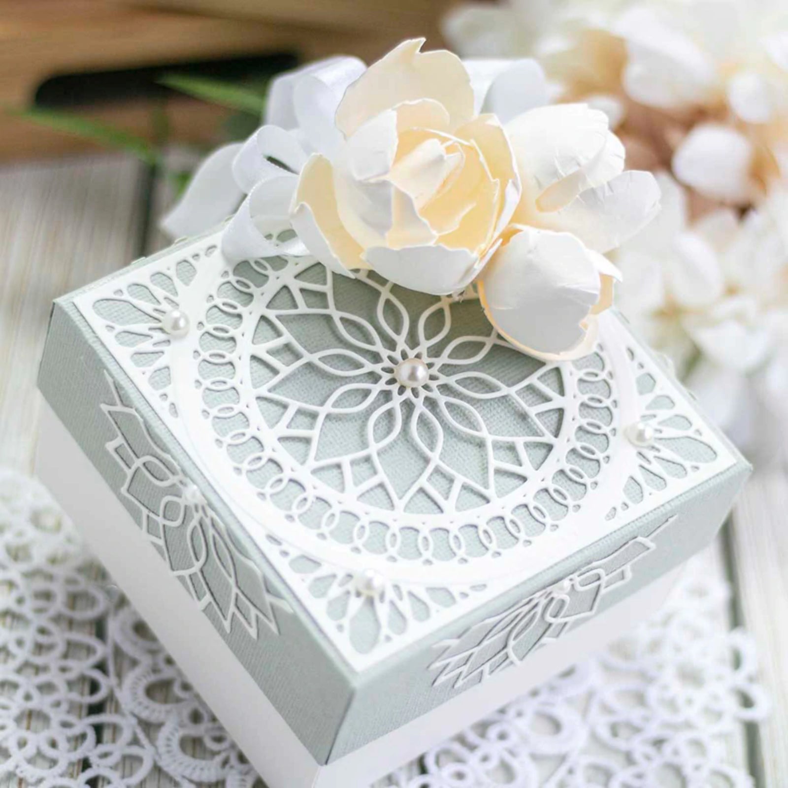 Infinite Elegance Circle Square Corner Cutting Dies