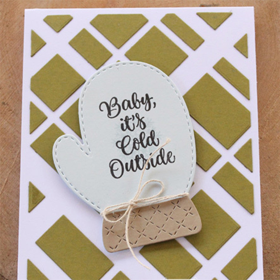 Winter Mittens / Gloves Cutting & Embossing Dies - Make your own Confetti Shaker