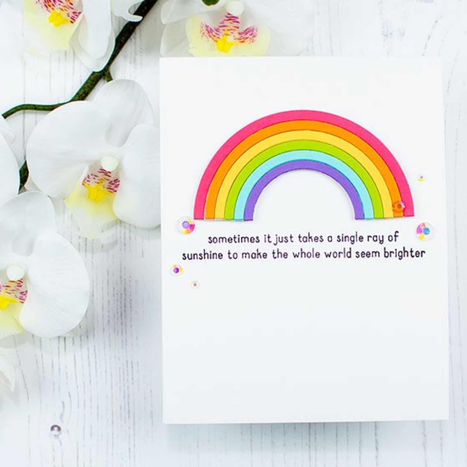 Sunny Weather w Clouds & Rainbow Cutting & Embossing Dies