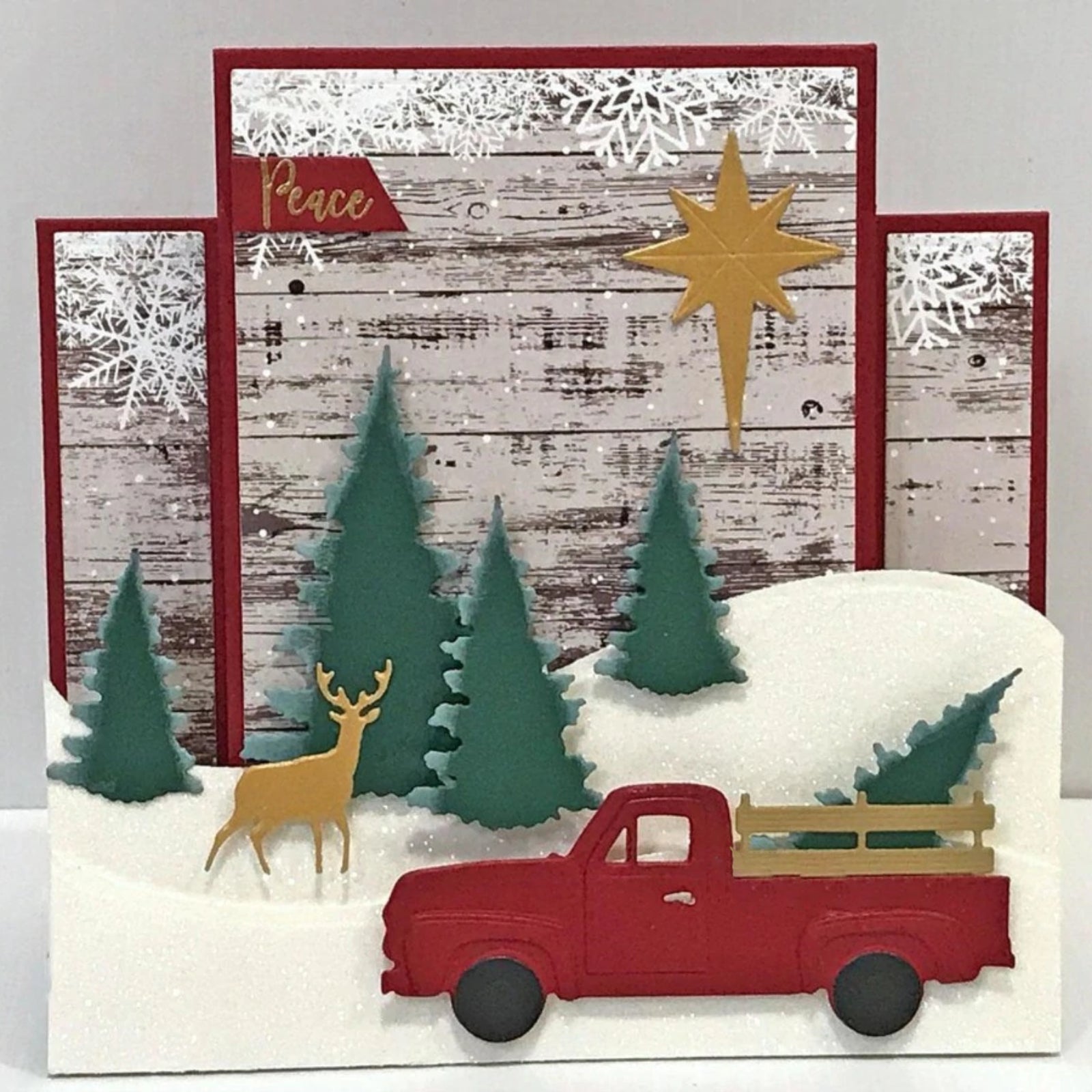 Vintage Pickup Truck Side Profile BYO Cutting & Embossing Dies