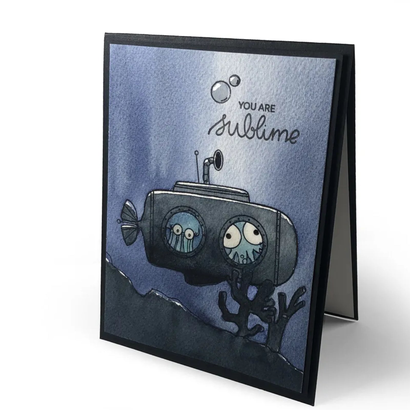 You Are Sublime Submarine w Sea Animals Cutting Dies & Stamps Set