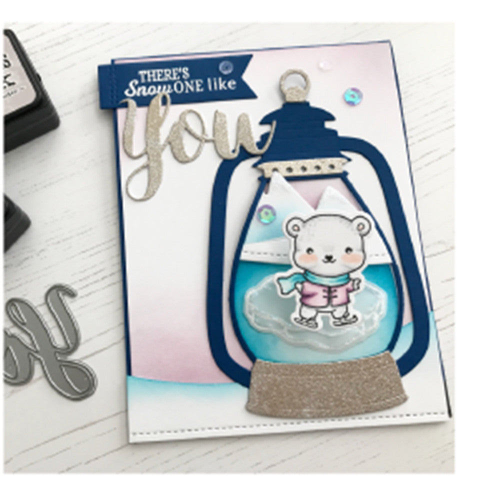 Lantern w Mini Camping Scene Cutting & Embossing Dies