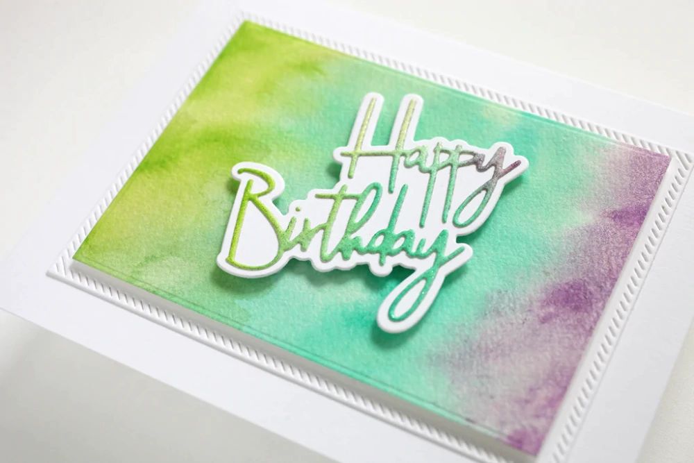 Celebrate Sentiments Words w Shadows Cutting Dies