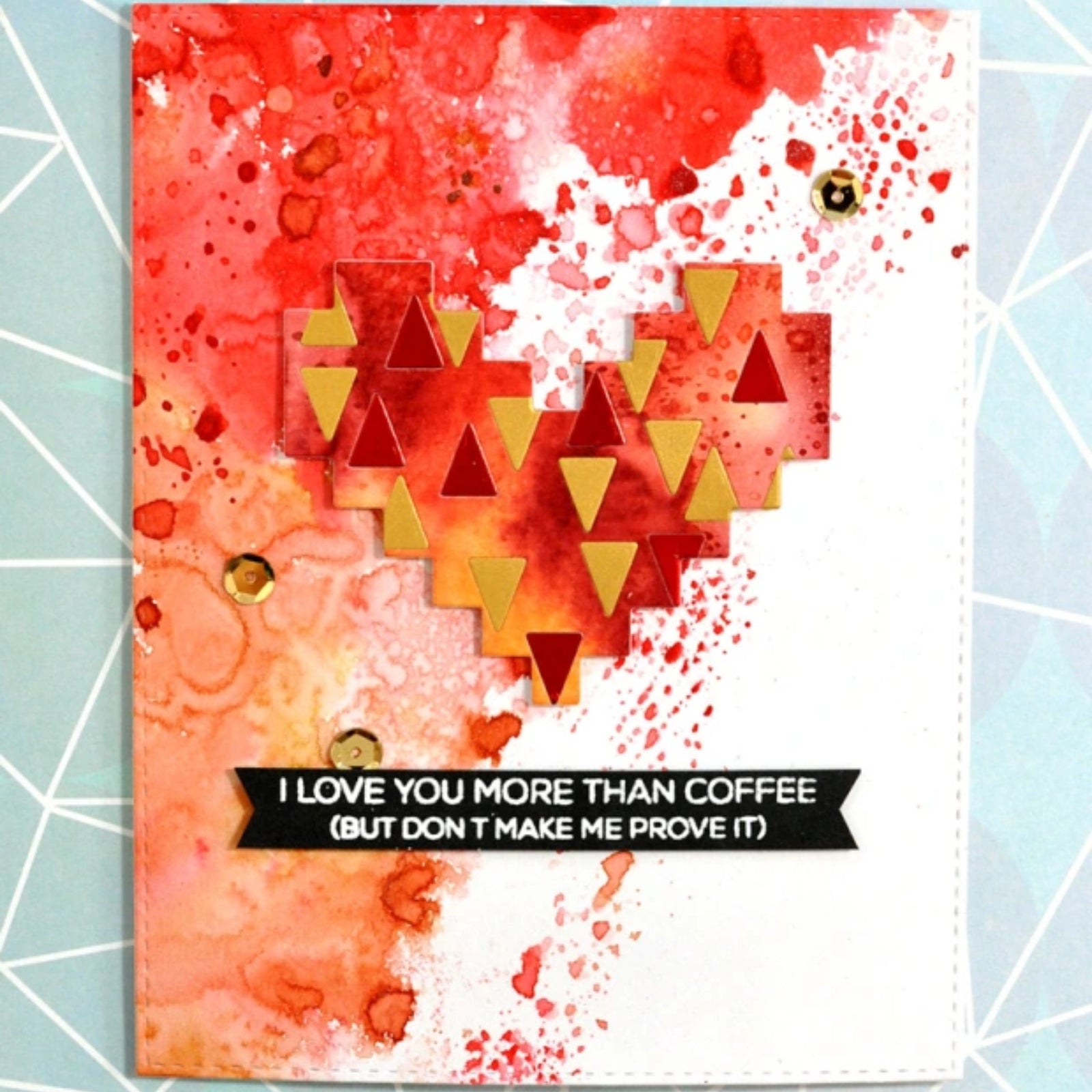 Pixelated Pop-Up Heart Cutting Dies