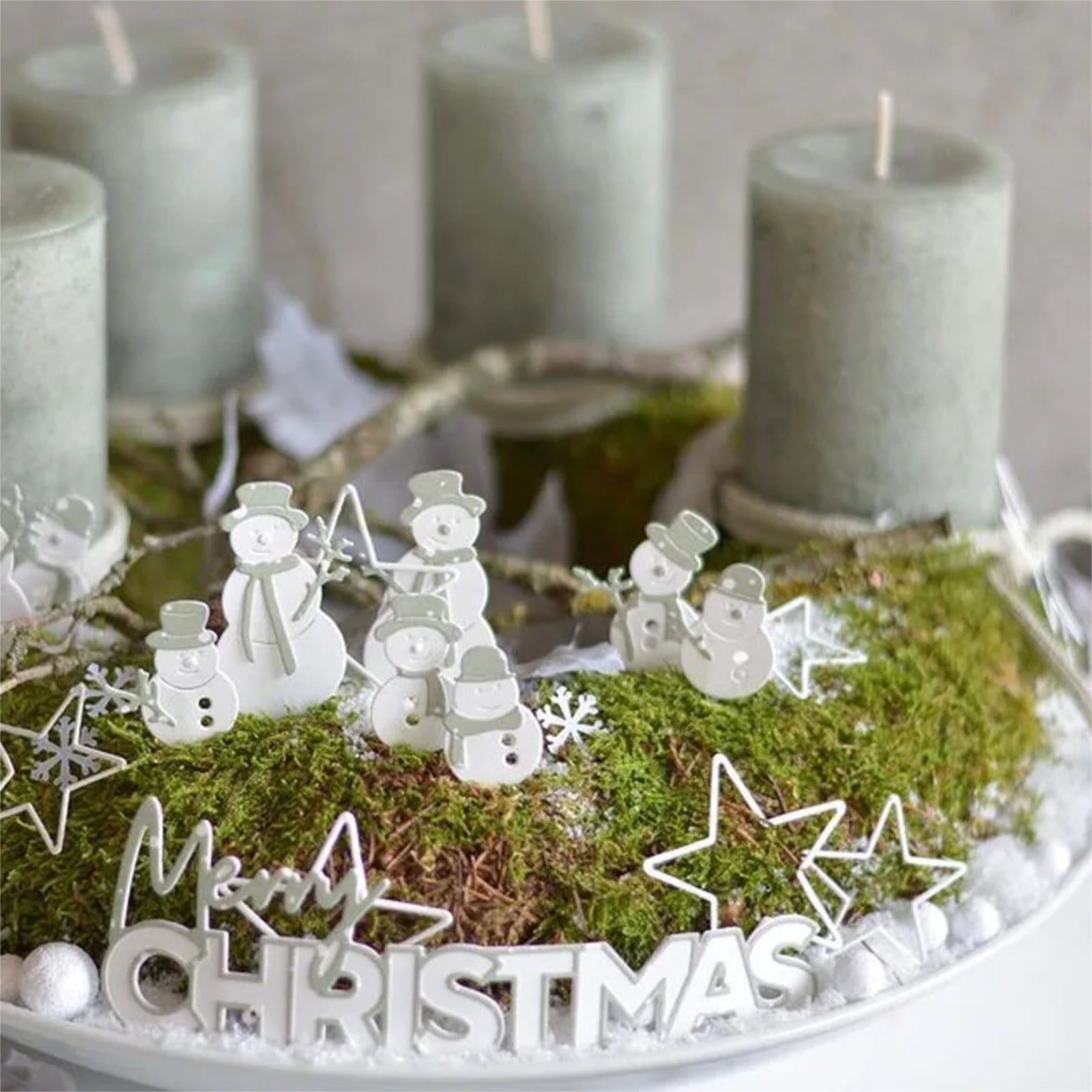 Build Your Own Snowman Trio Cutting Dies Set Style A