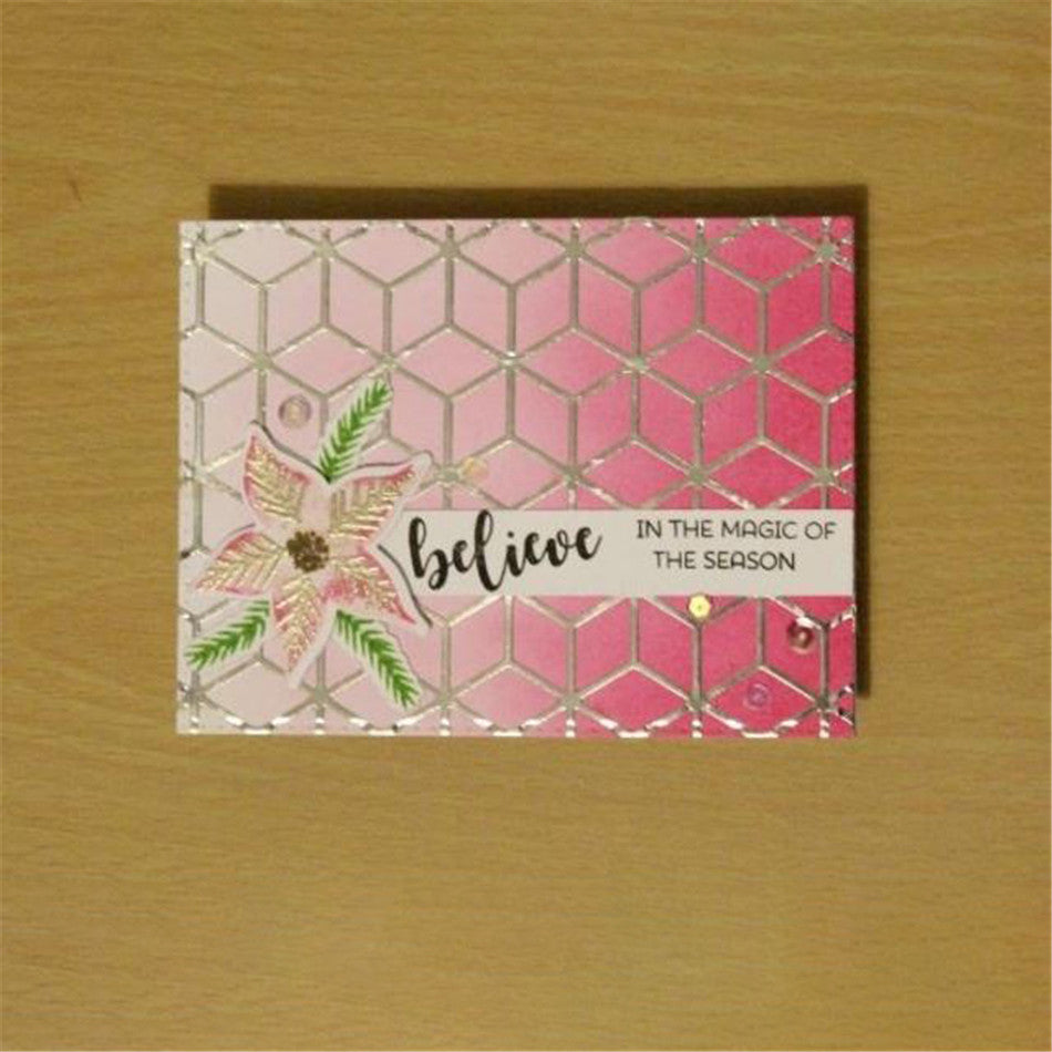 Snowflake / Star / Cubes Geometric Shapes Background Cutting Die