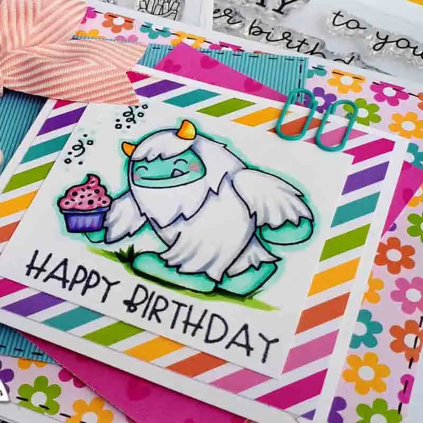 You’re Snow Much Fun Yetis & Snowmen w Snowflakes Cutting Dies & Stamps Set