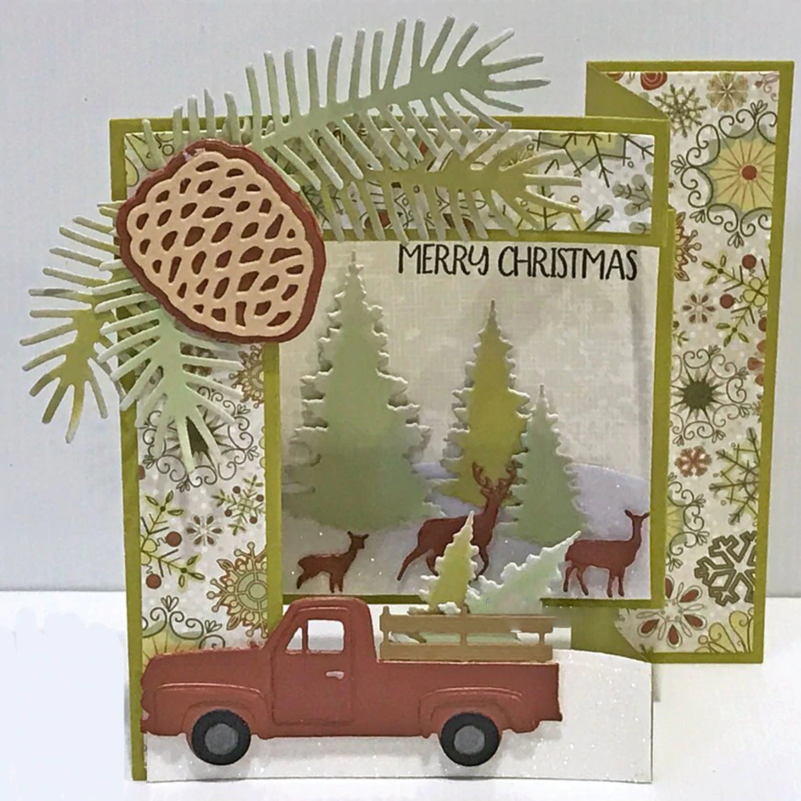 Vintage Pickup Truck Side Profile BYO Cutting & Embossing Dies