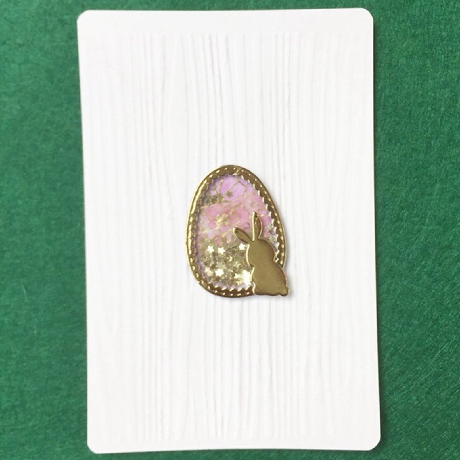 Stitched Easter Egg / Balloon Shaker w Bunny Cutting Dies