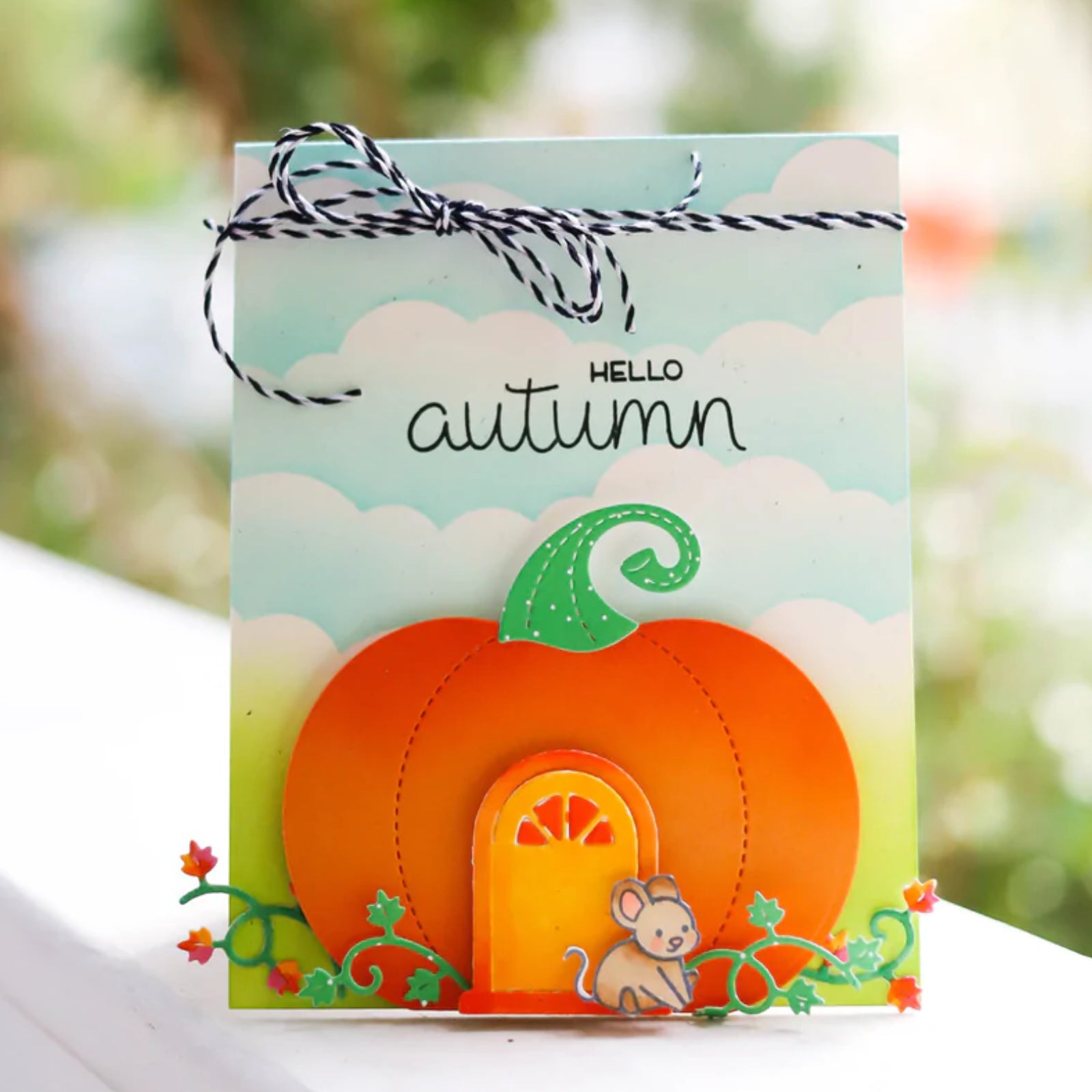 Stitched Pumpkin House Cutting Die Set