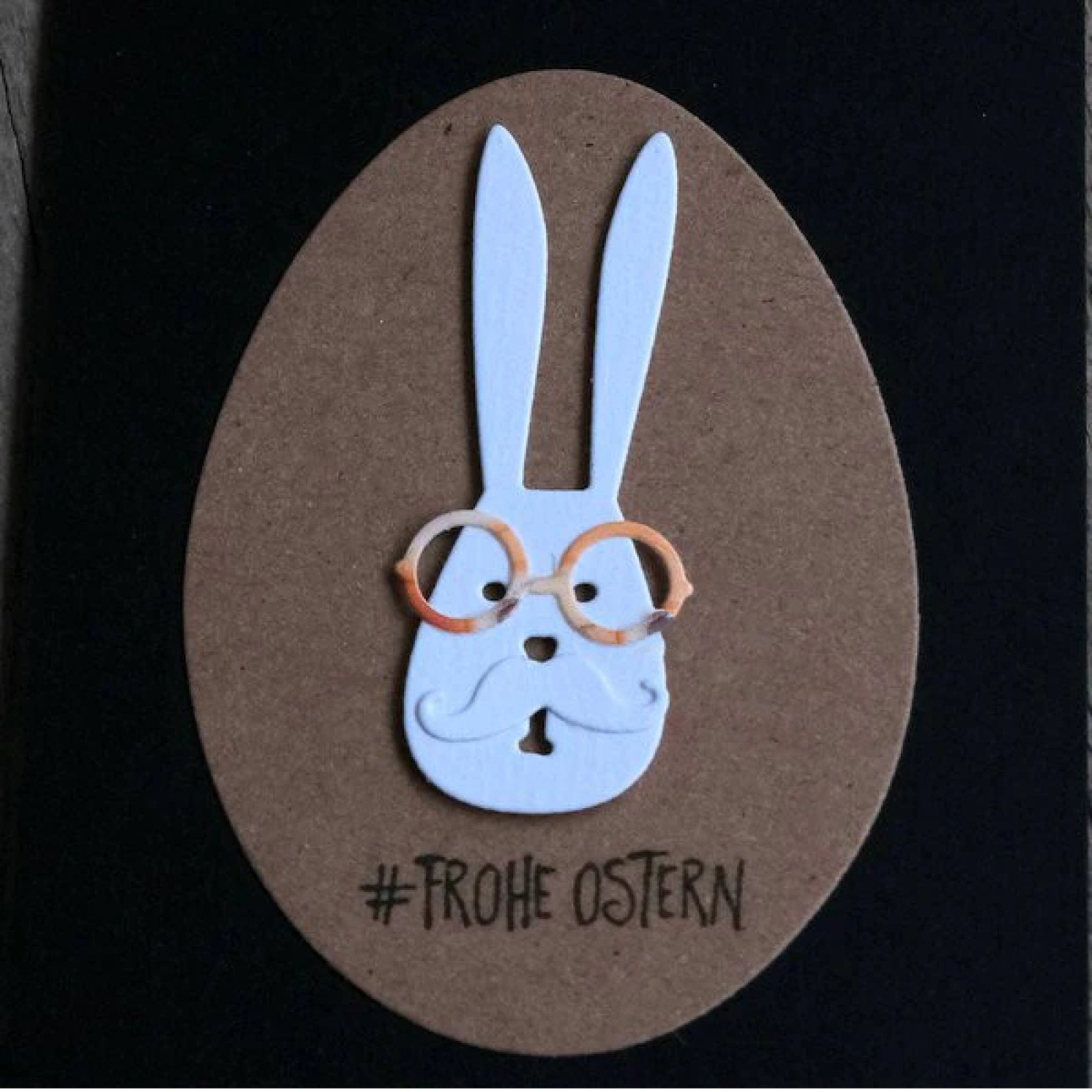 Mr. Bunny Head w Tag Cutting & Embossing Dies