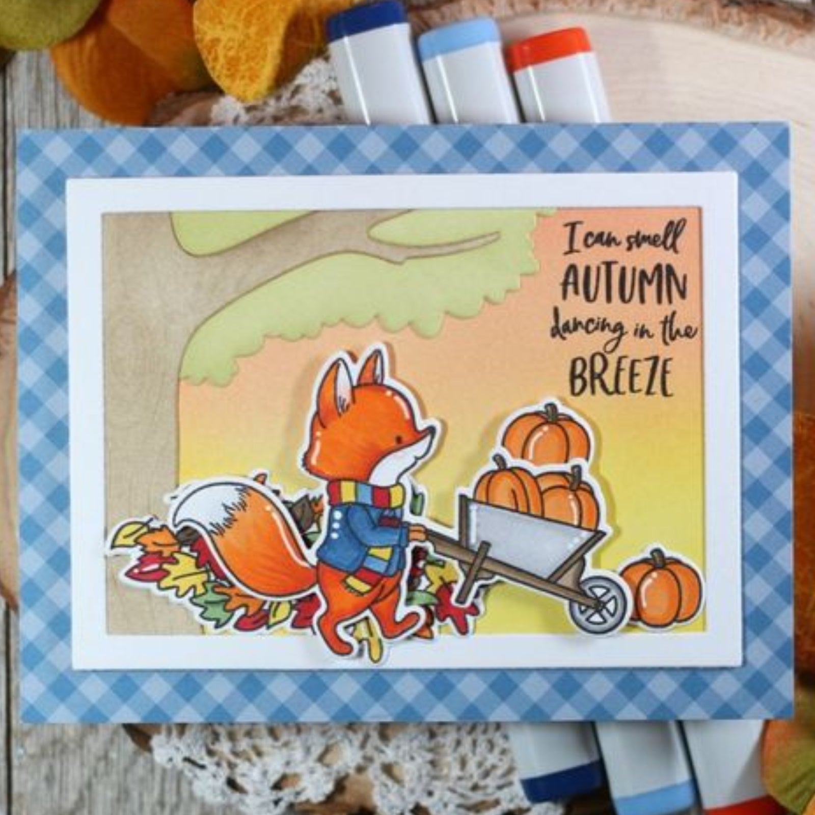 Oak Tree Close-up Background Frame Cutting Dies