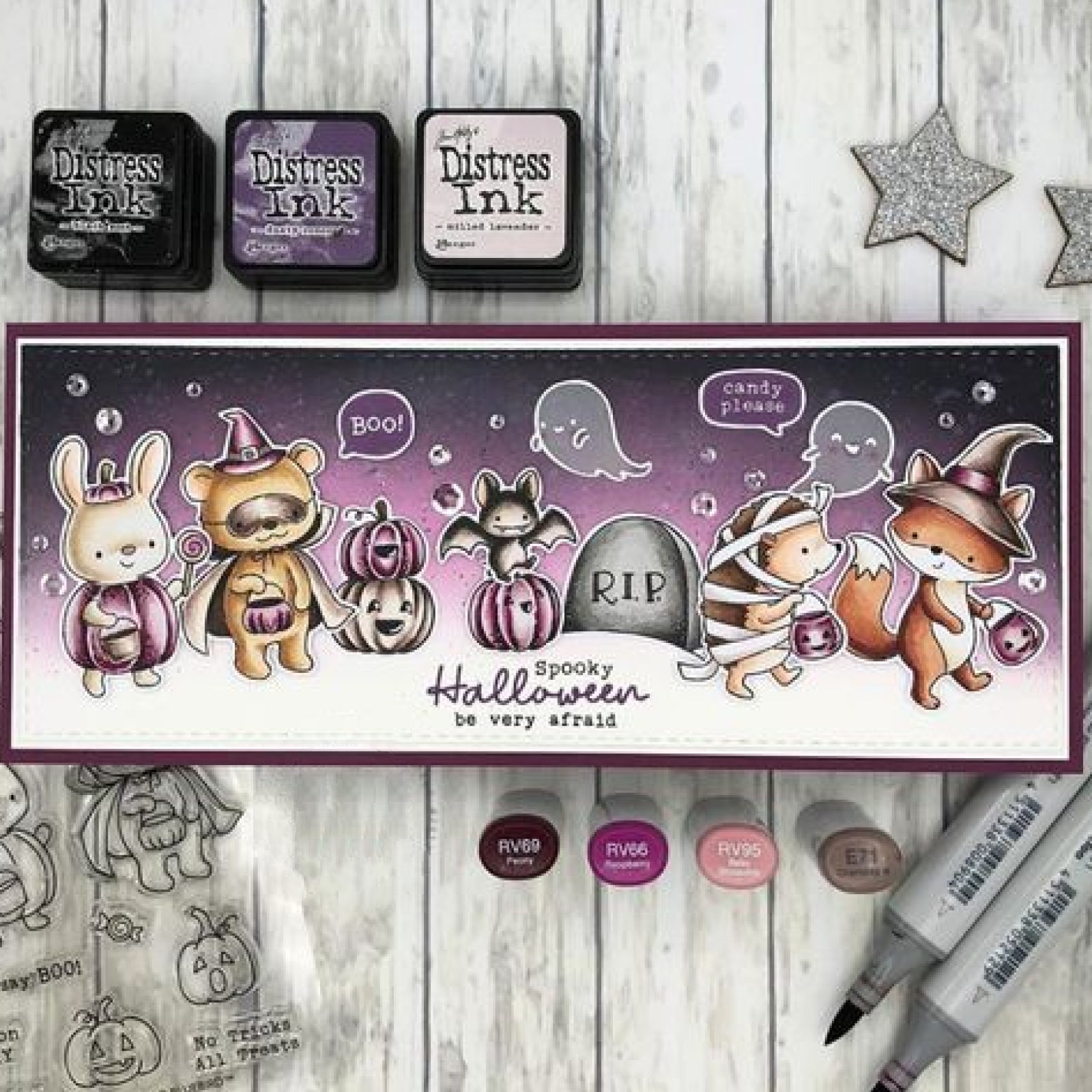 Boo Friends Halloween Cutting Dies & Stamps Set
