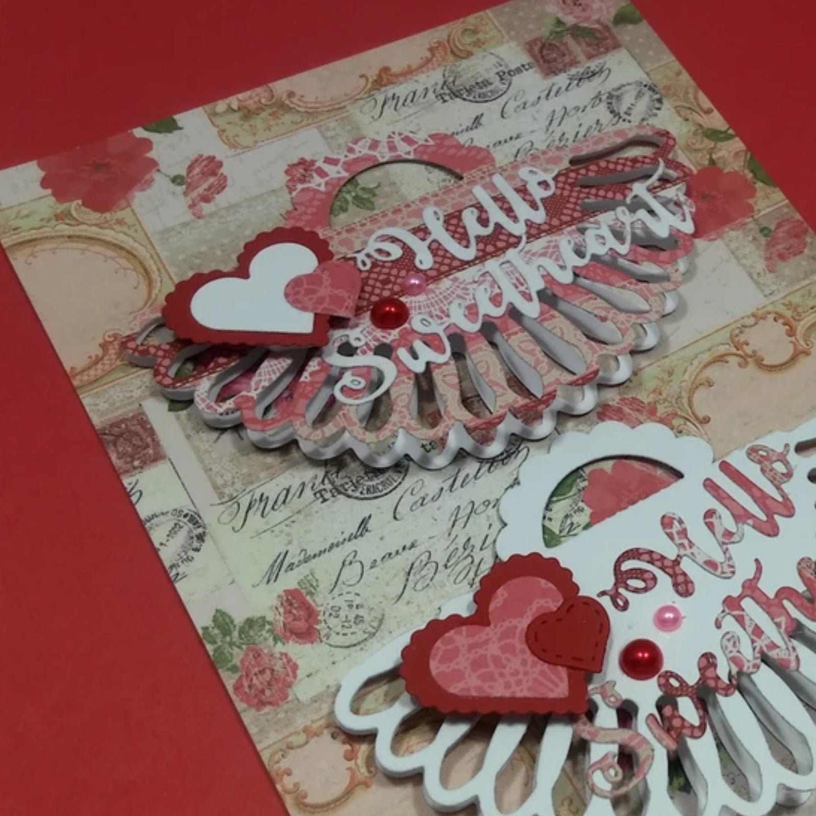 Hello Sweetheart Sentiment Cutting Dies