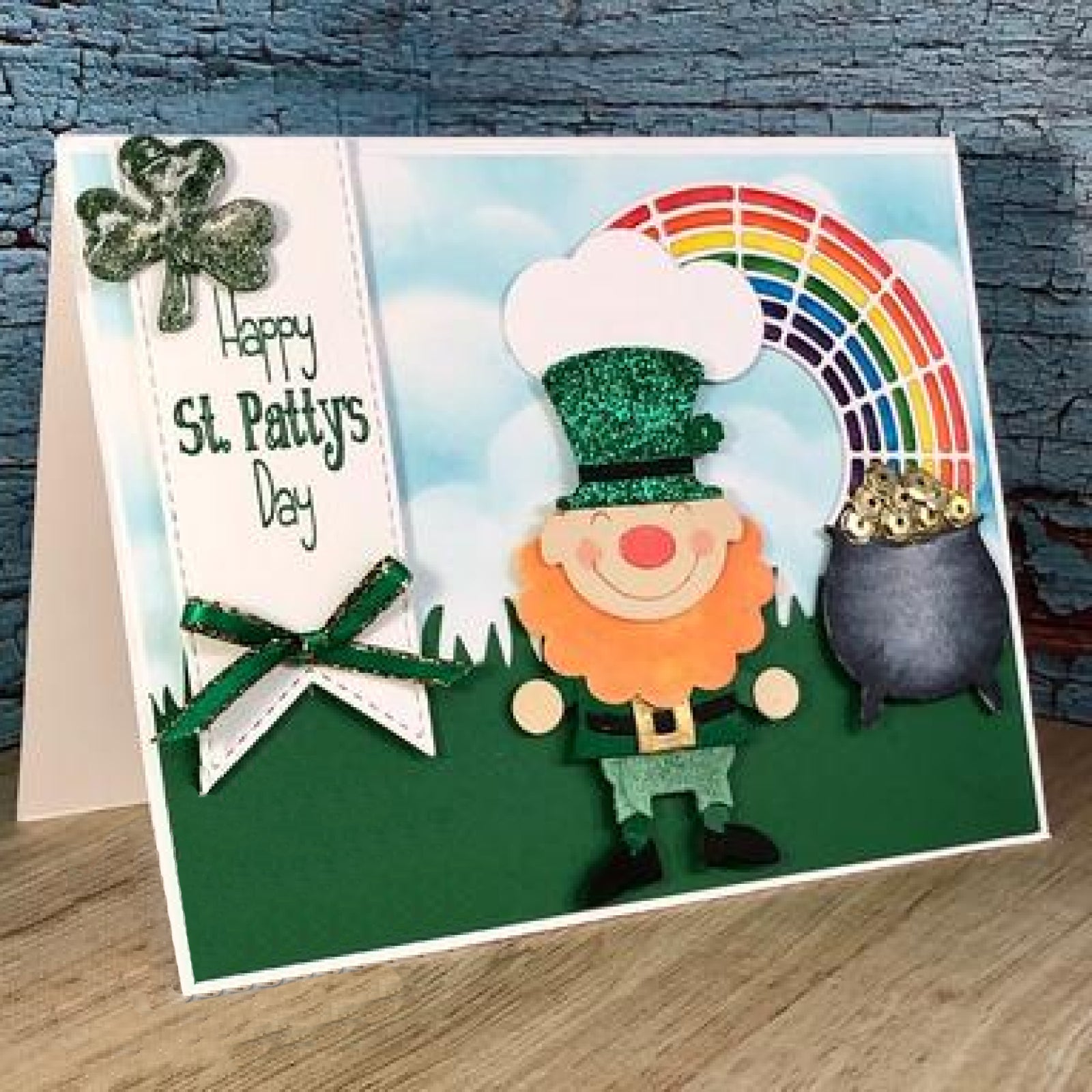 Happy Leprechaun w Two Hats Cutting & Embossing Dies