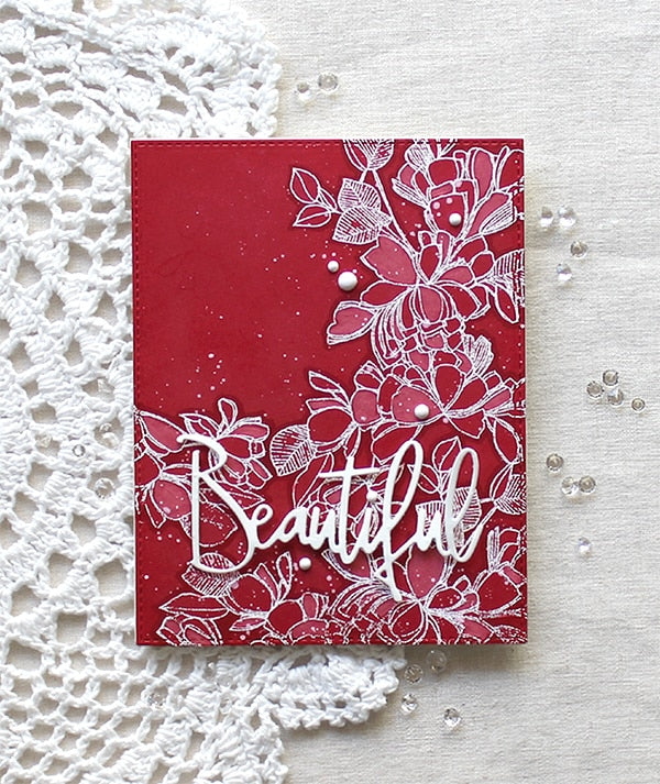 Celebrate Sentiments Words w Shadows Cutting Dies
