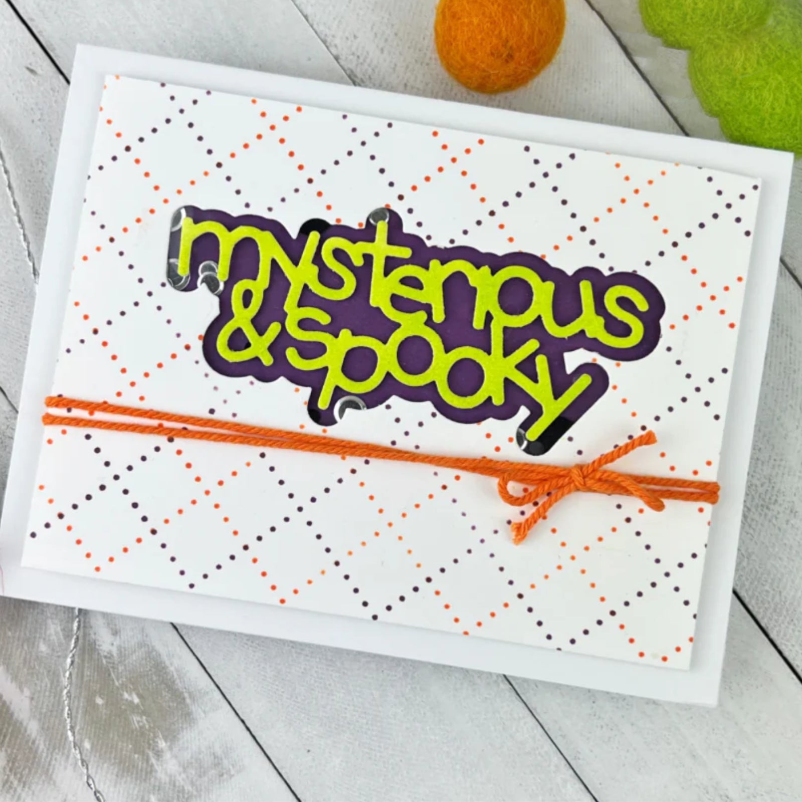 Halloween Phrases w Shadows Cutting Dies