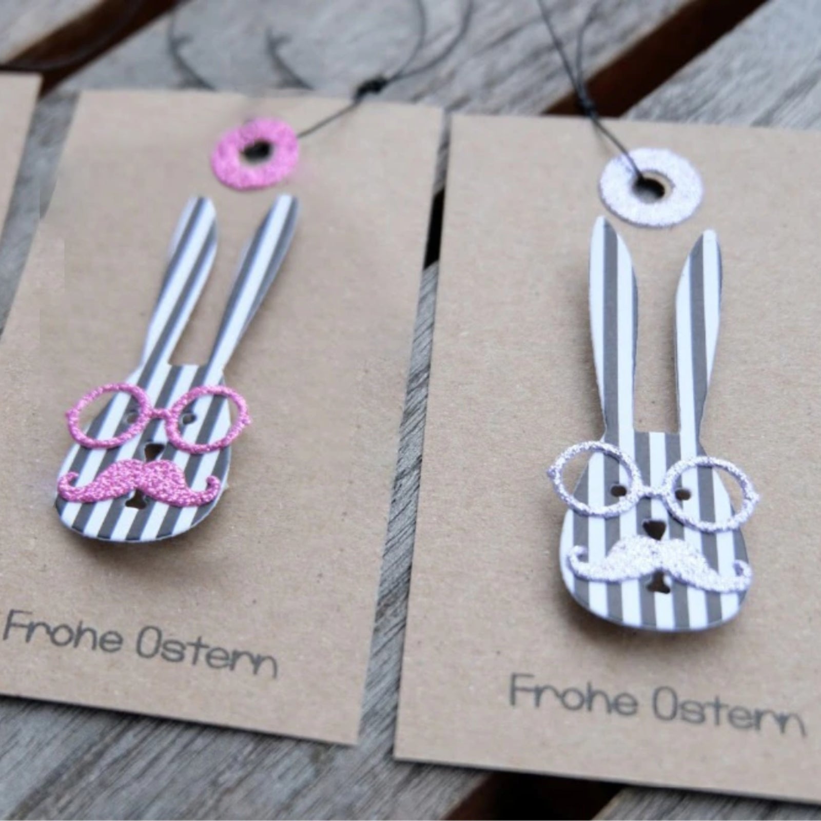 Mr. Bunny Head w Tag Cutting & Embossing Dies