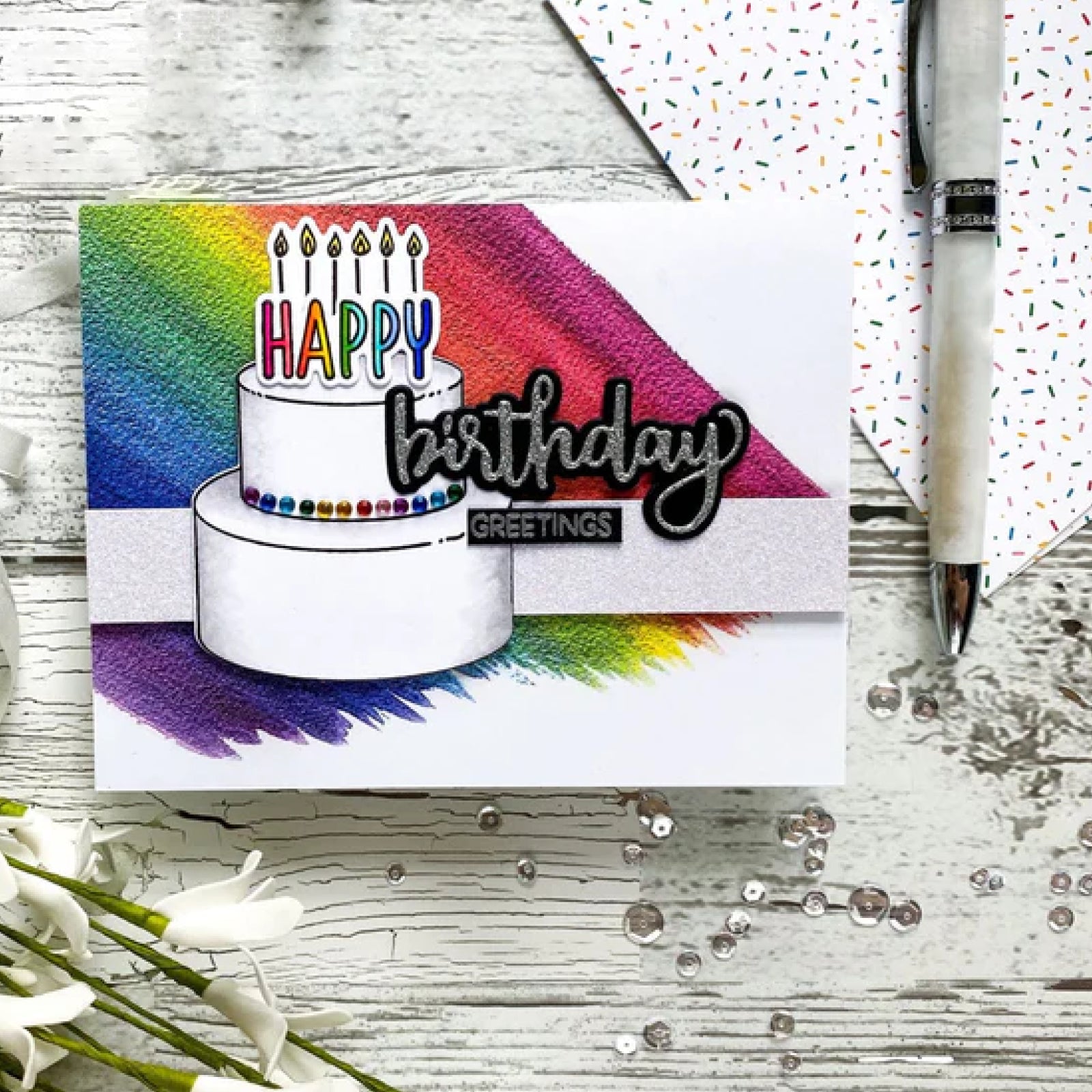 Hugs Friend Sentiments Builder Cutting Dies & Stamps Set