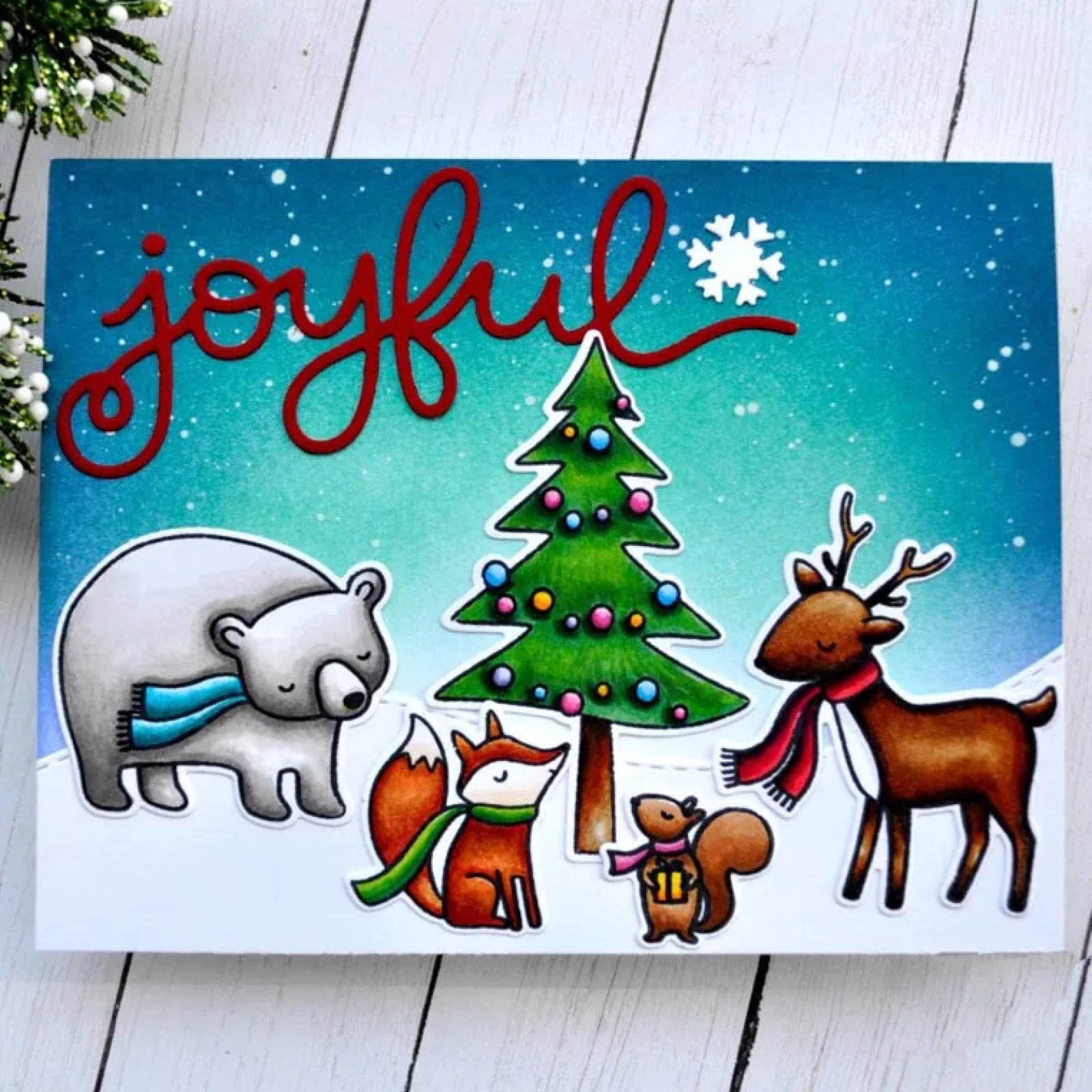 Xmas Trio Large Sentiment Words Cutting Dies #2 – Rejoice Joyful Noel