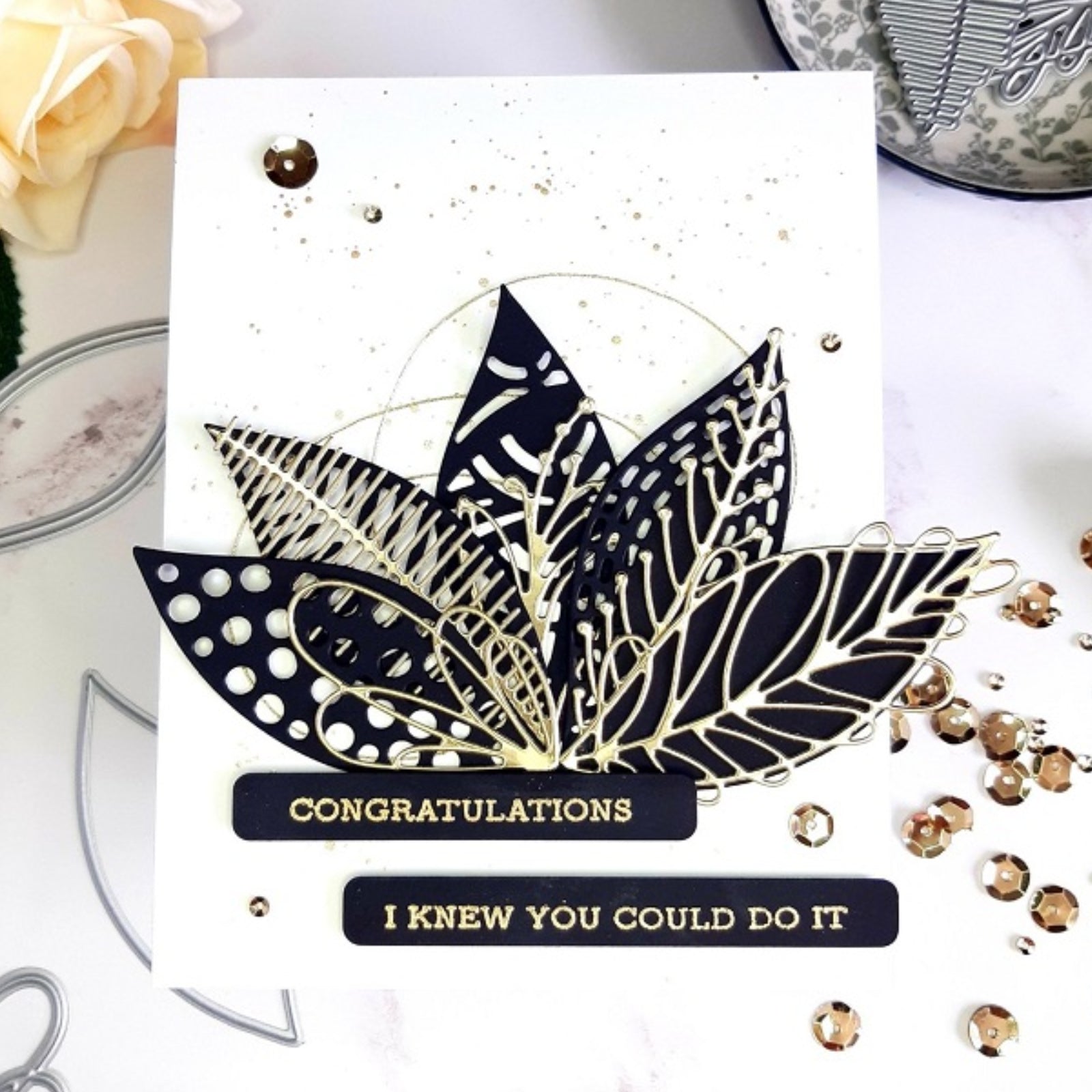 Modern Layering Leaves Mega Cutting Dies Set