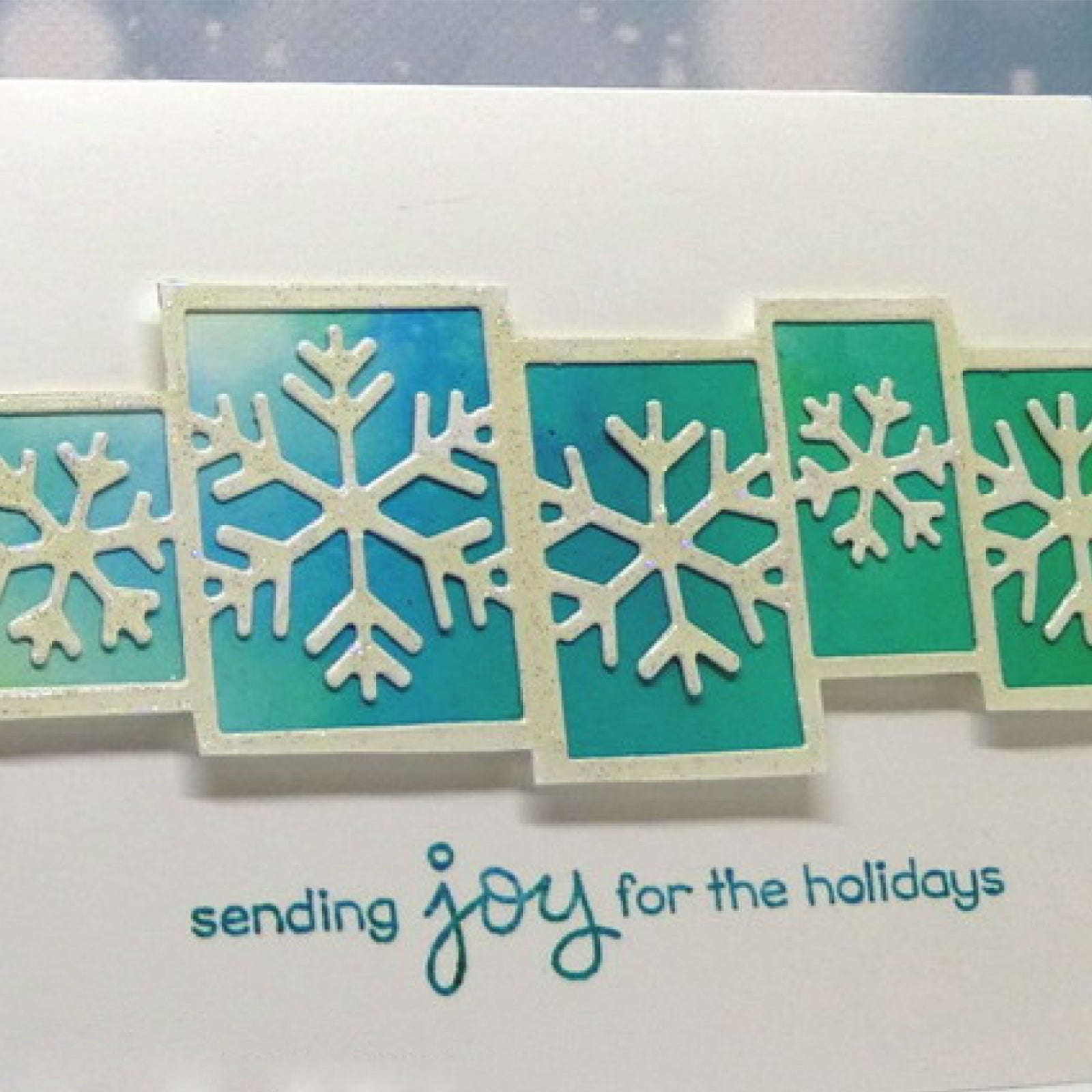 Snowflakes Cutout Rectangles Cutting Die