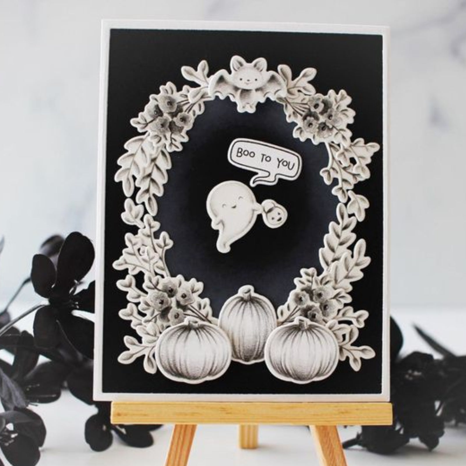 Boo Friends Halloween Cutting Dies & Stamps Set