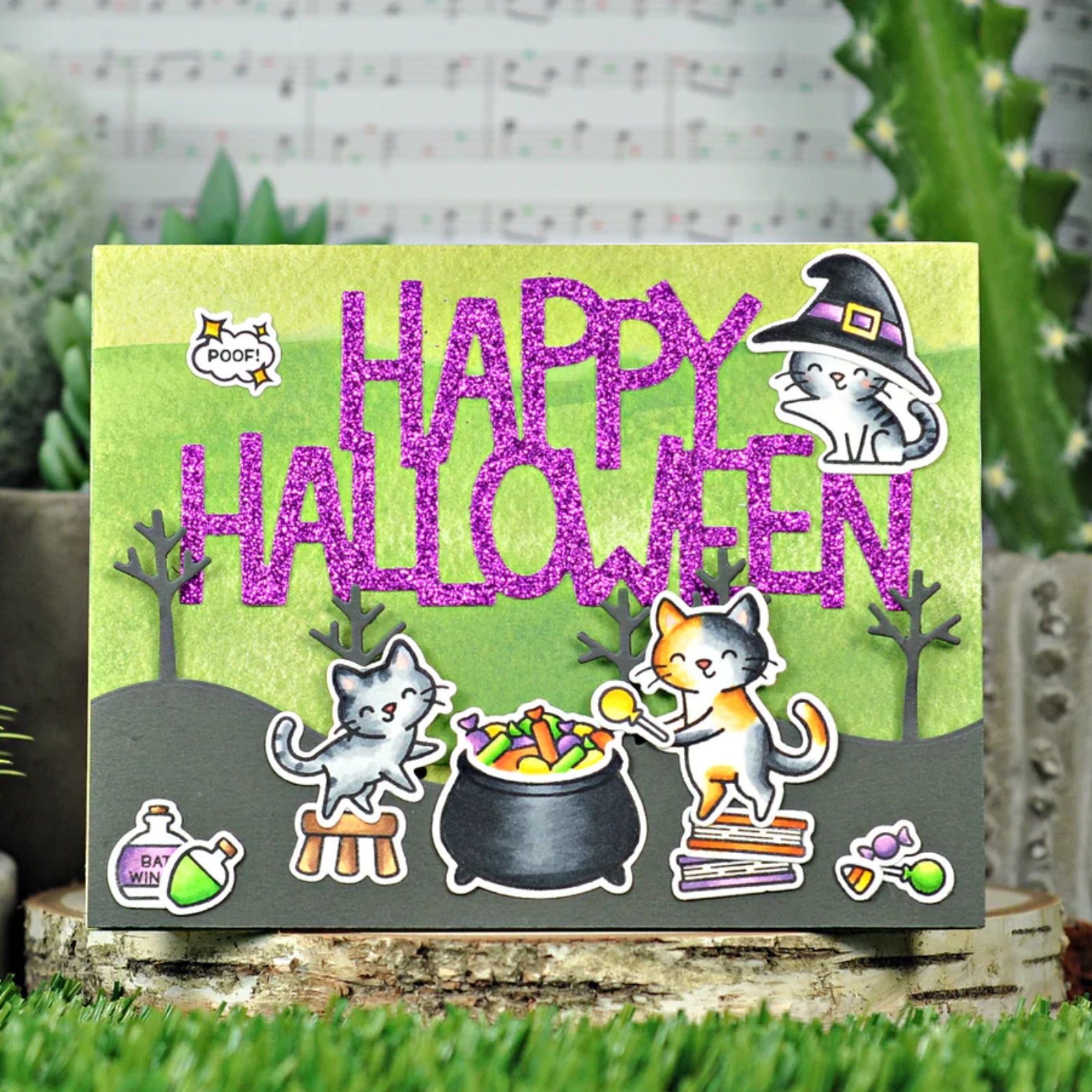 Happy Halloween Large Sentiment Words Cutting Die