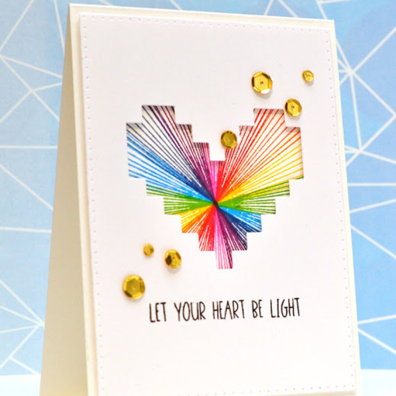 Pixelated Pop-Up Heart Cutting Dies