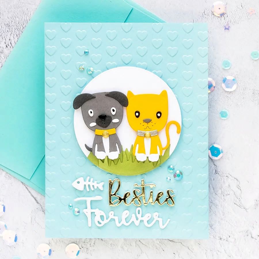 Besties Forever Cat & Dog Pets Cutting Die Set