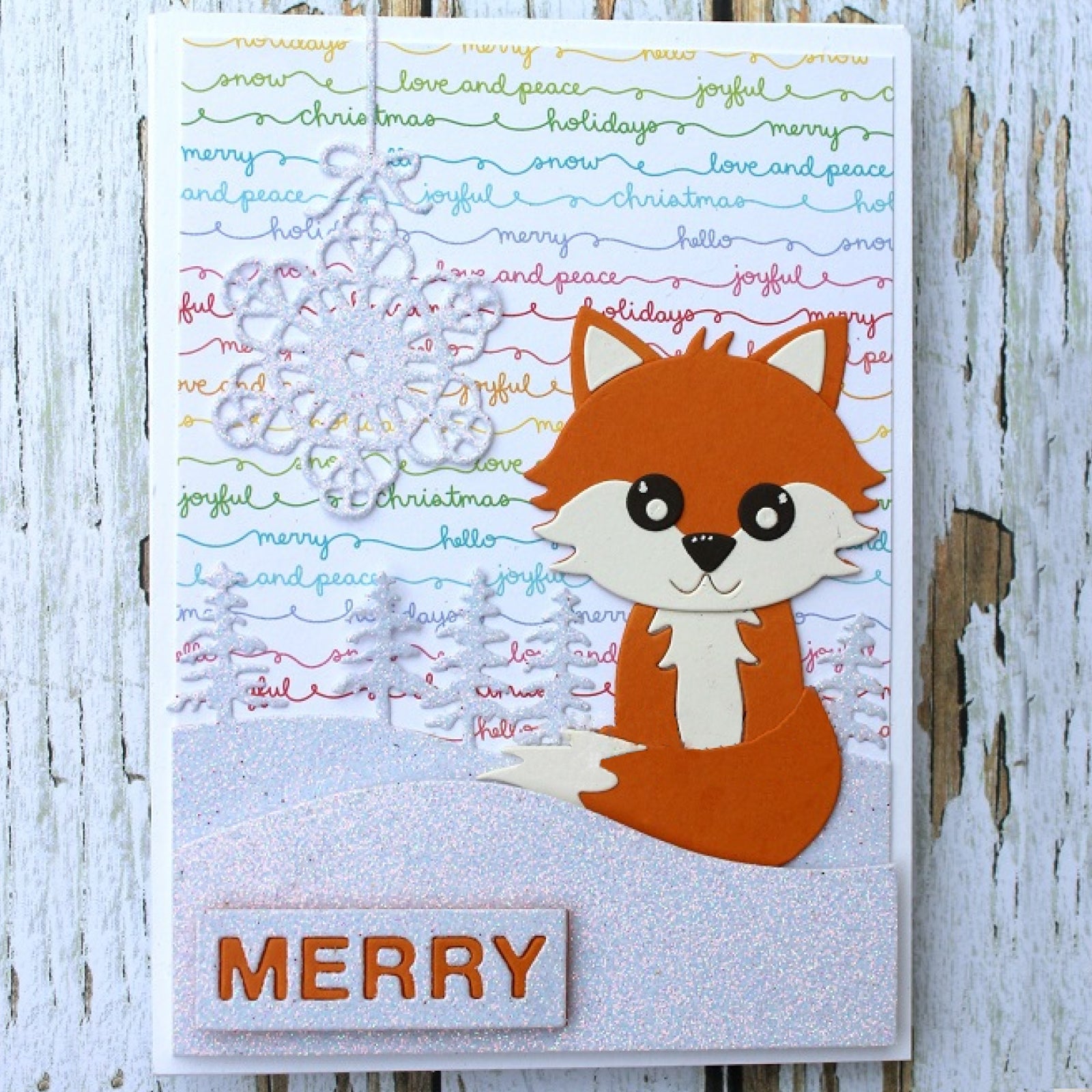 Merry Christmas Block Sentiment Words Cutting Dies – Noel Joy Season’s Greetings