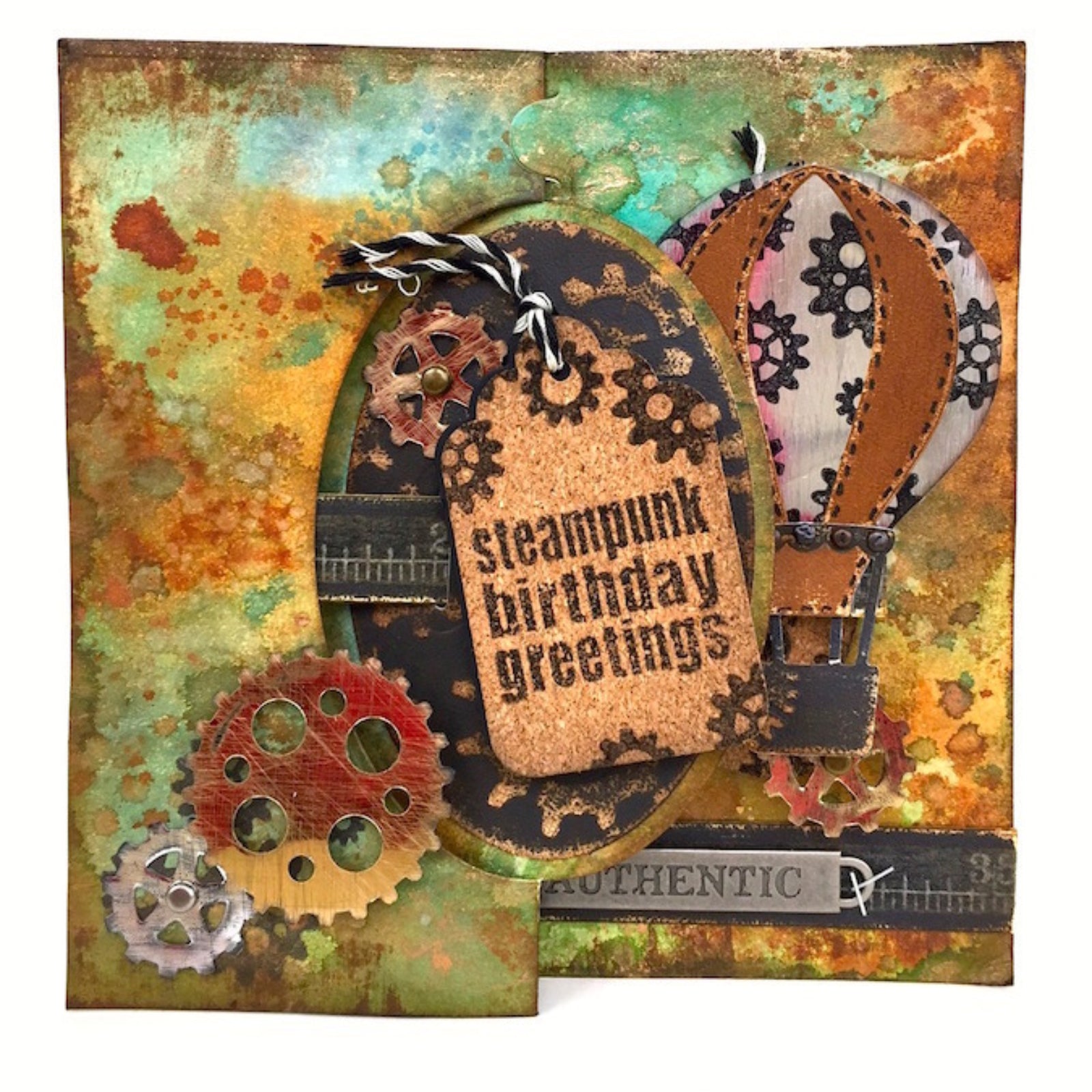 Pop Up Hot Air Balloon w Clouds Cutting Embossing Dies