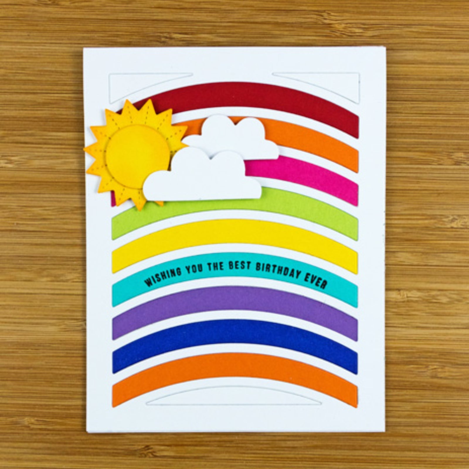 Sunny Weather w Clouds & Rainbow Cutting & Embossing Dies