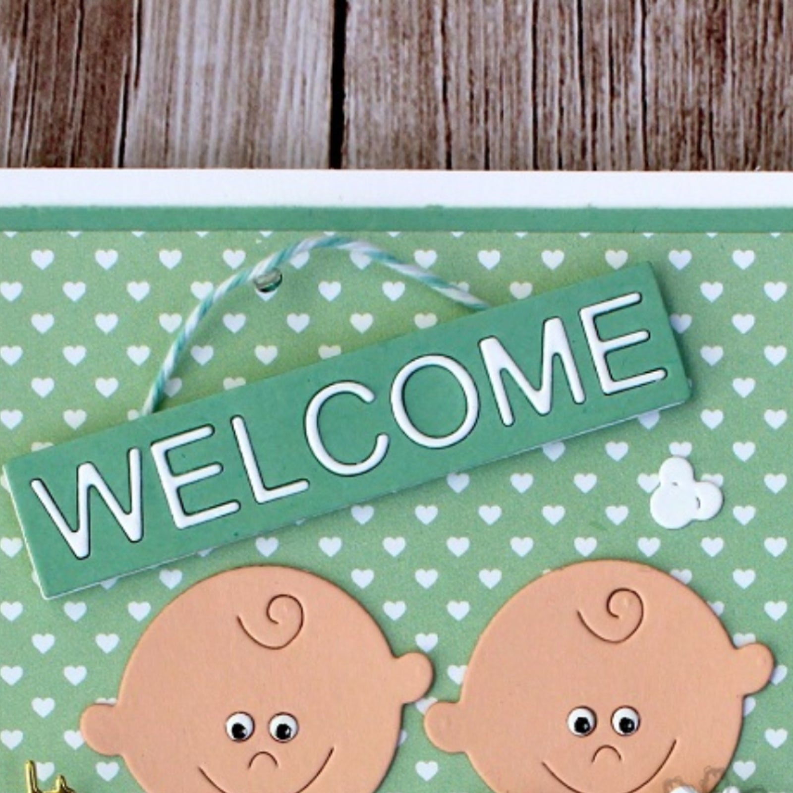 Baby Block Sentiment Words Cutting Dies