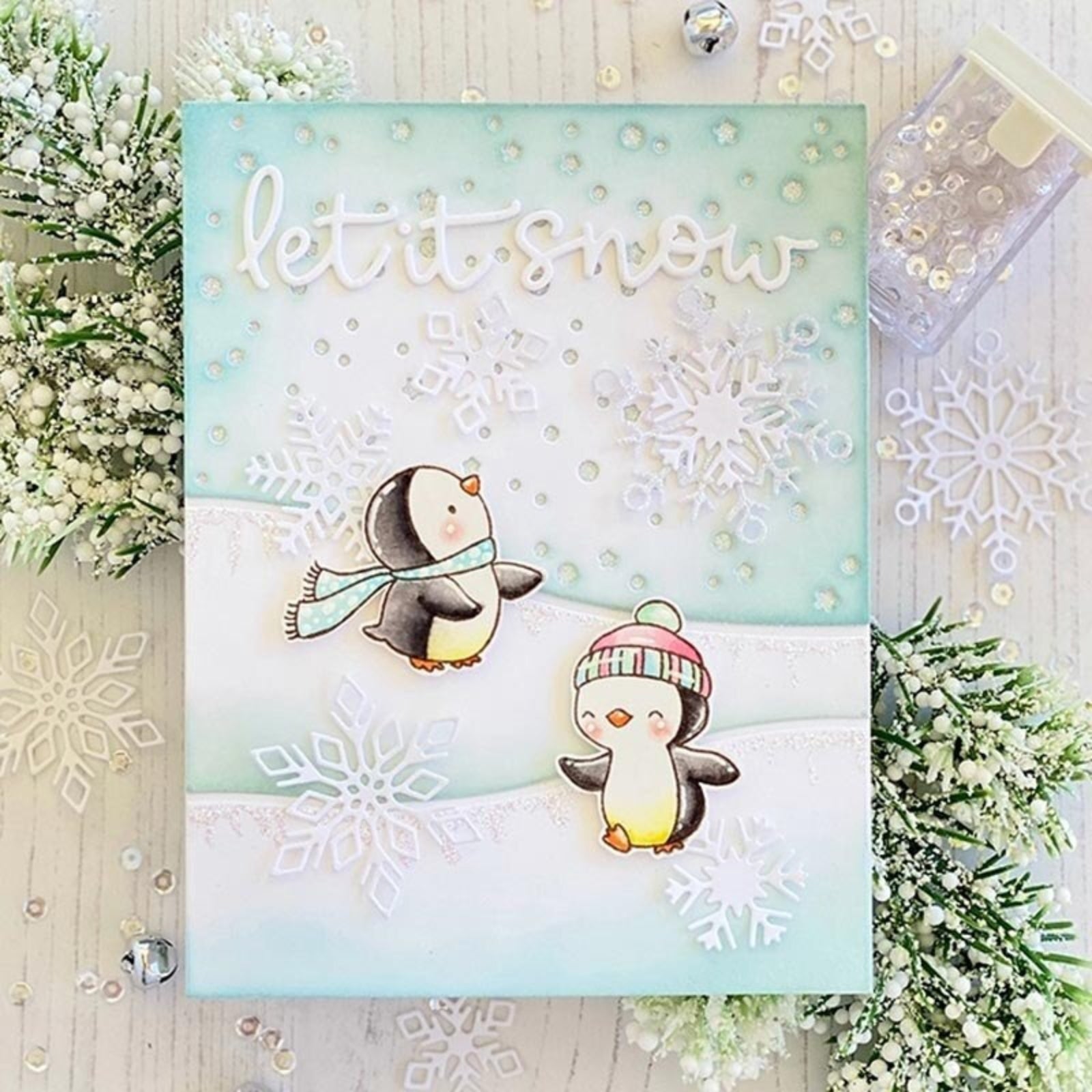 Let It Snow Background Scene Cutting Dies