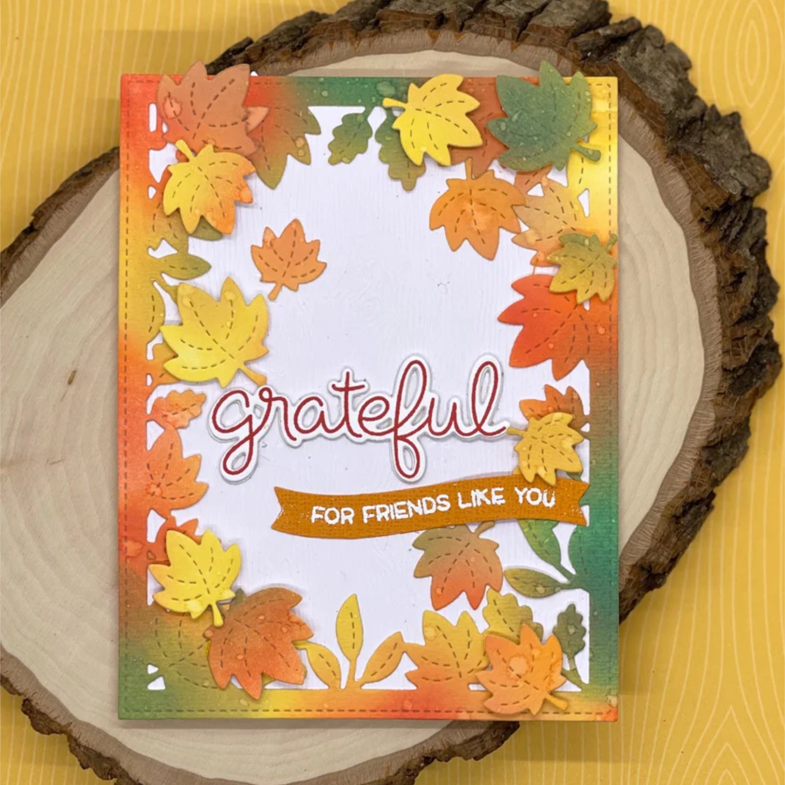 Fall Sentiments Cutting Dies & Stamps Set
