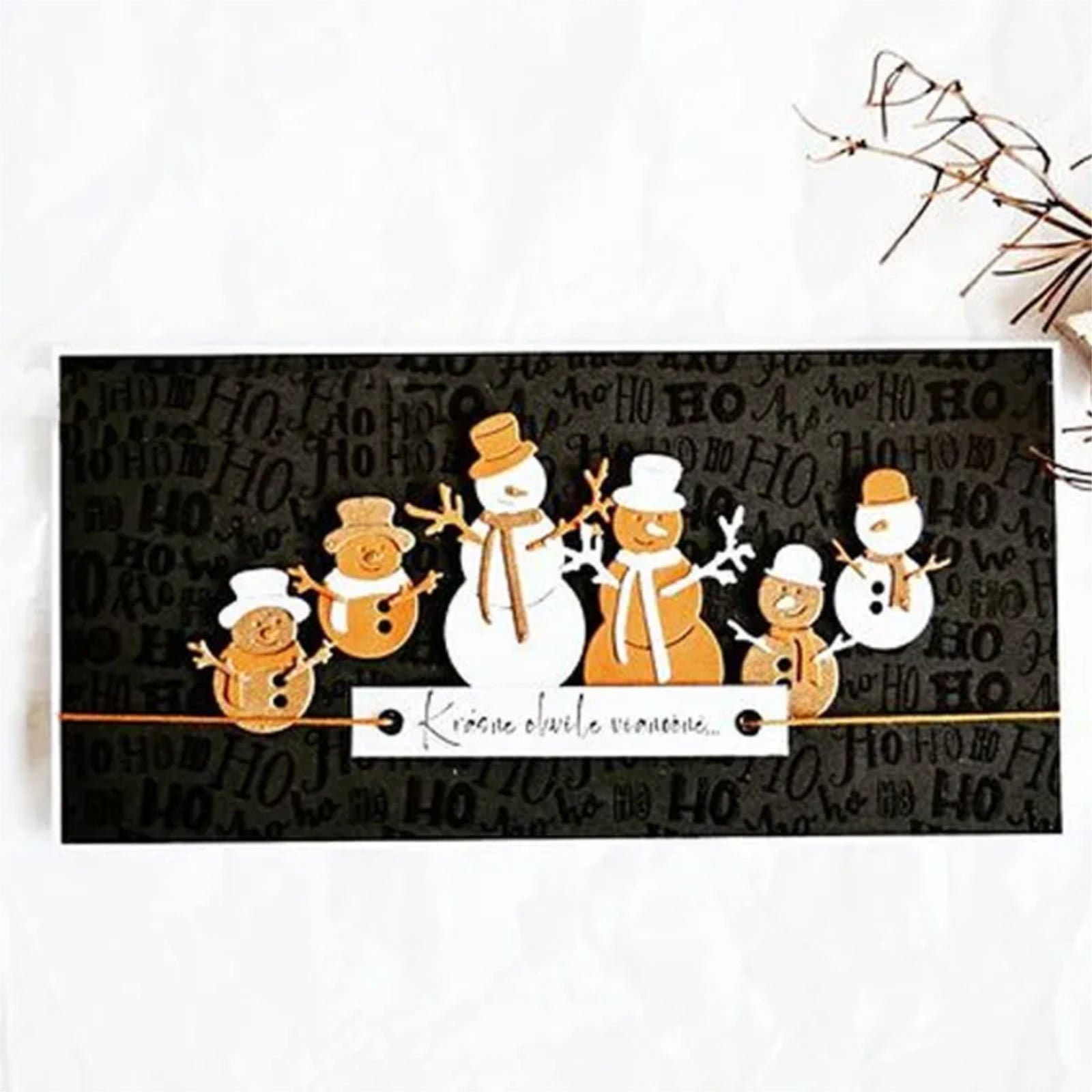 Build Your Own Snowman Trio Cutting Dies Set Style A