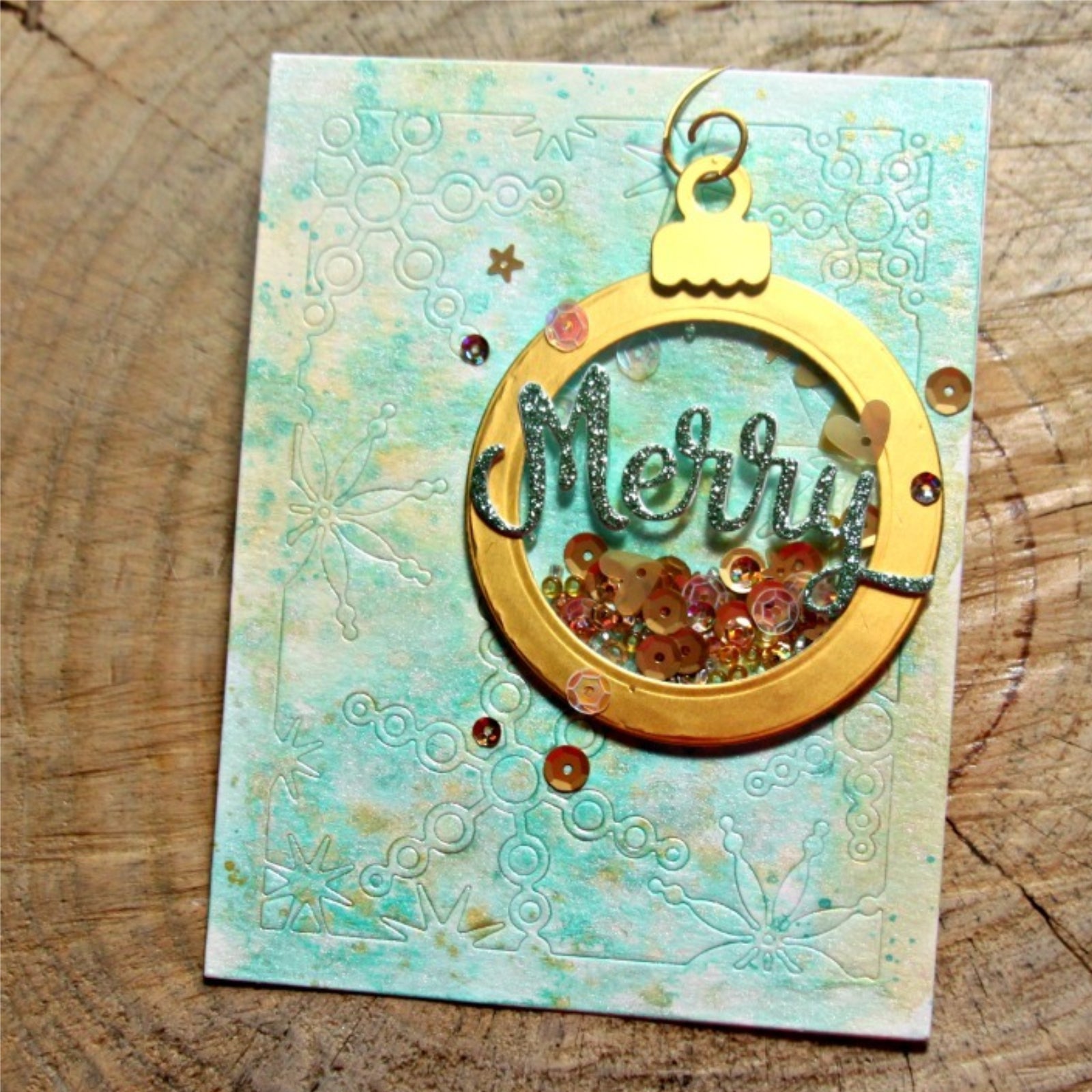 Snowflakes Background Frame Cutting Die