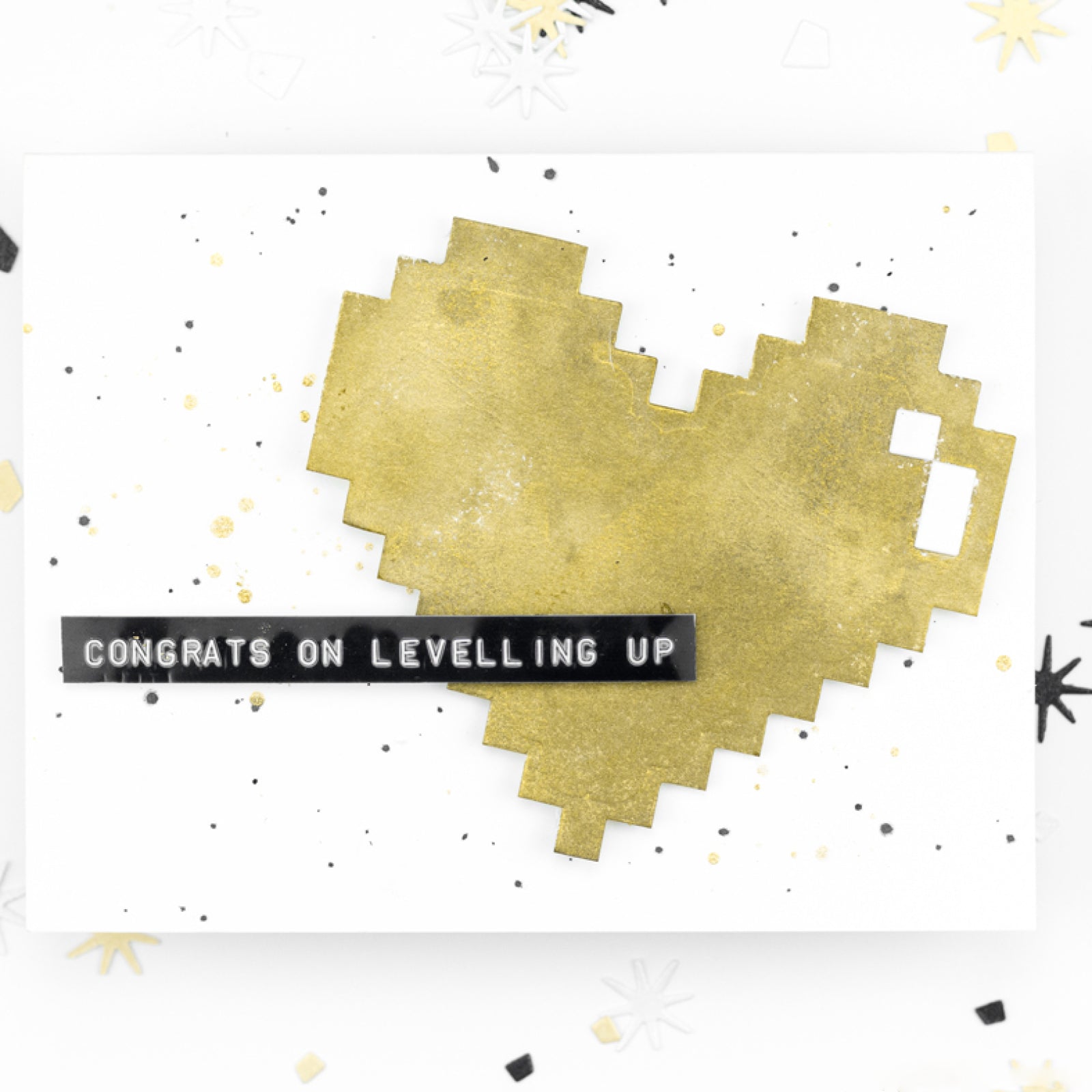 Pixelated Pop-Up Heart Cutting Dies