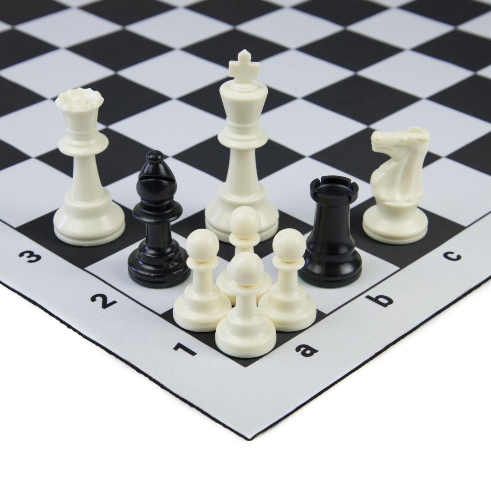 20" Tournament Mousepad Chess Board - Black