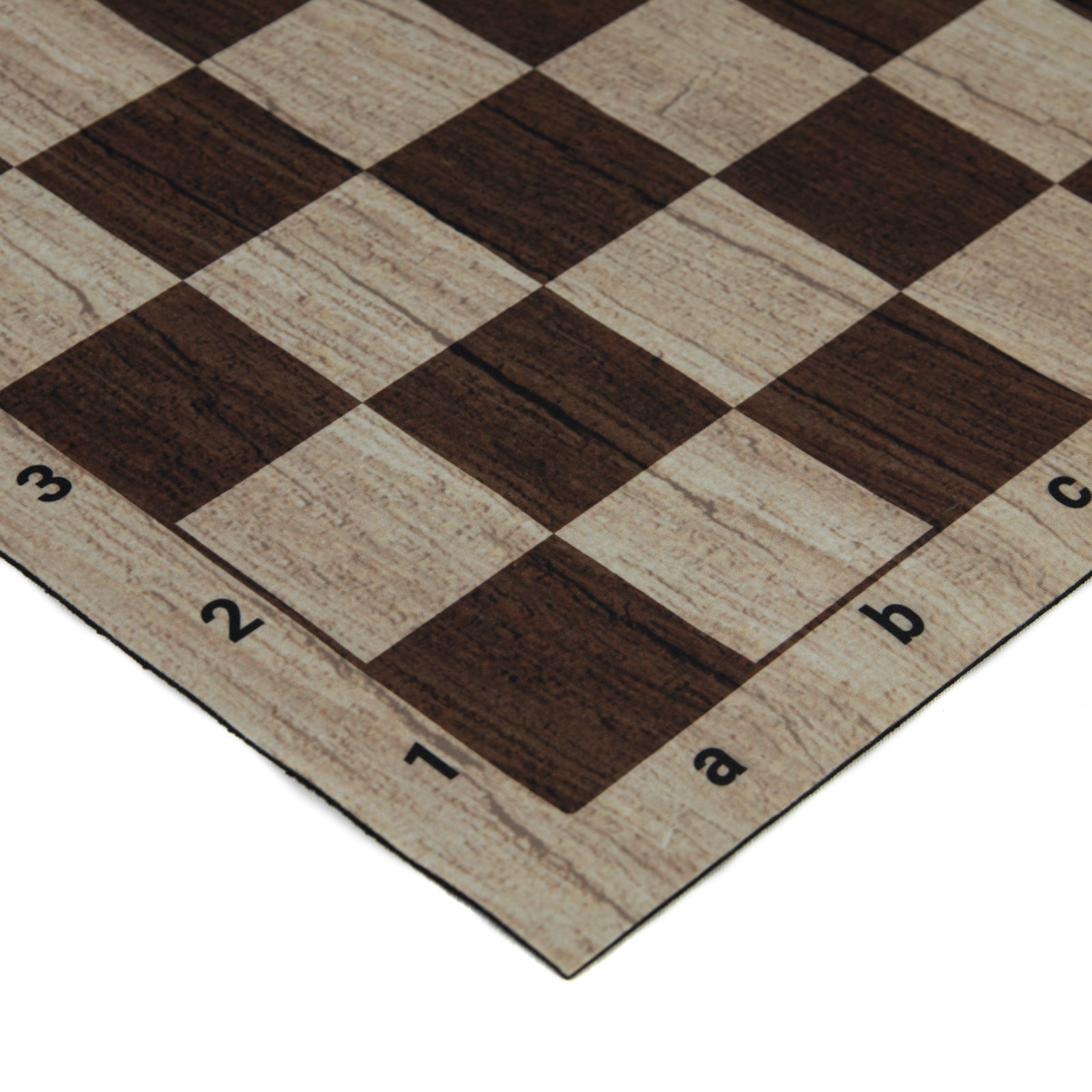 20" Tournament Mousepad Chess Board - Brown Wood Grain