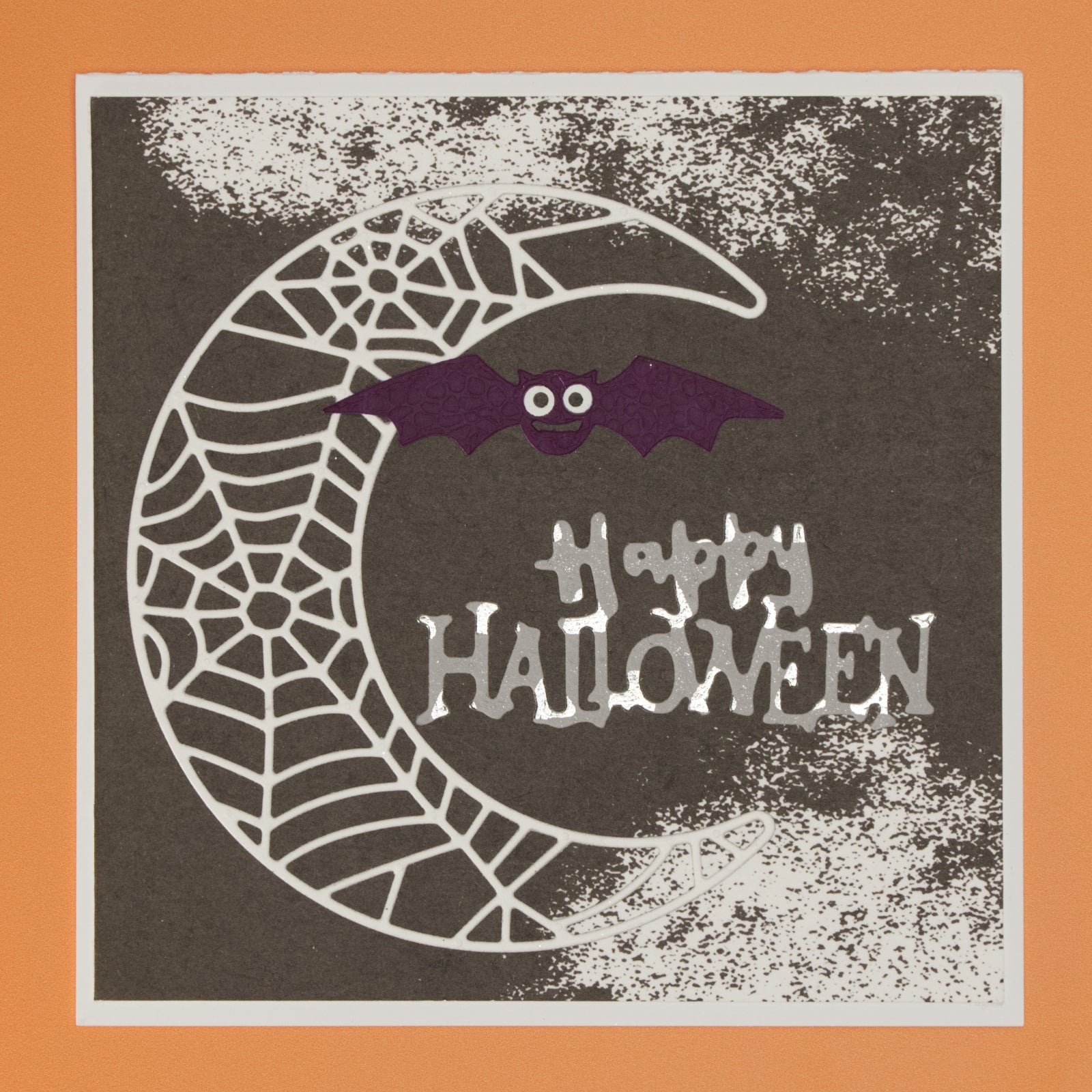 Large Spiderweb Crescent Moon Frame Cutting Die