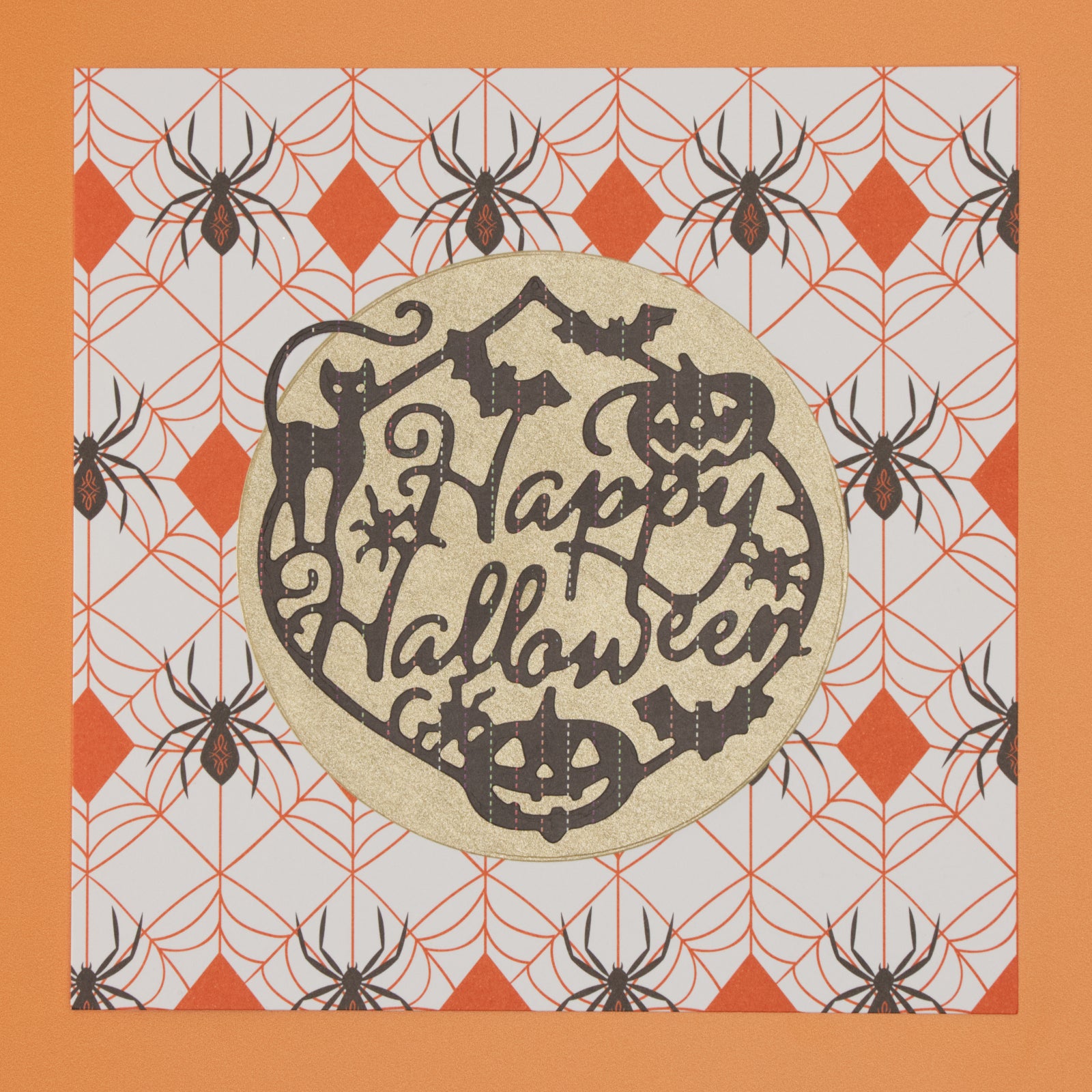 Happy Halloween Framed Sentiment Cutting Die