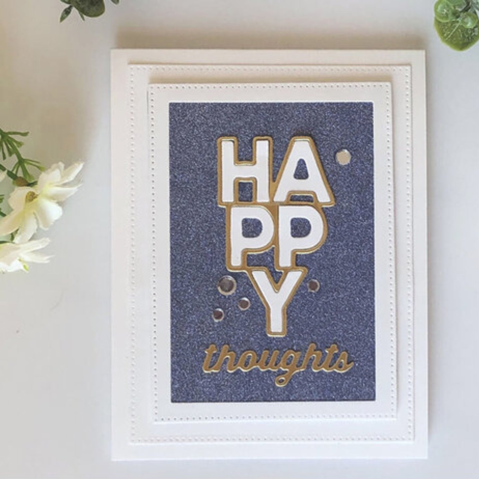 Happy Everything Sentiments Builder Cutting Dies