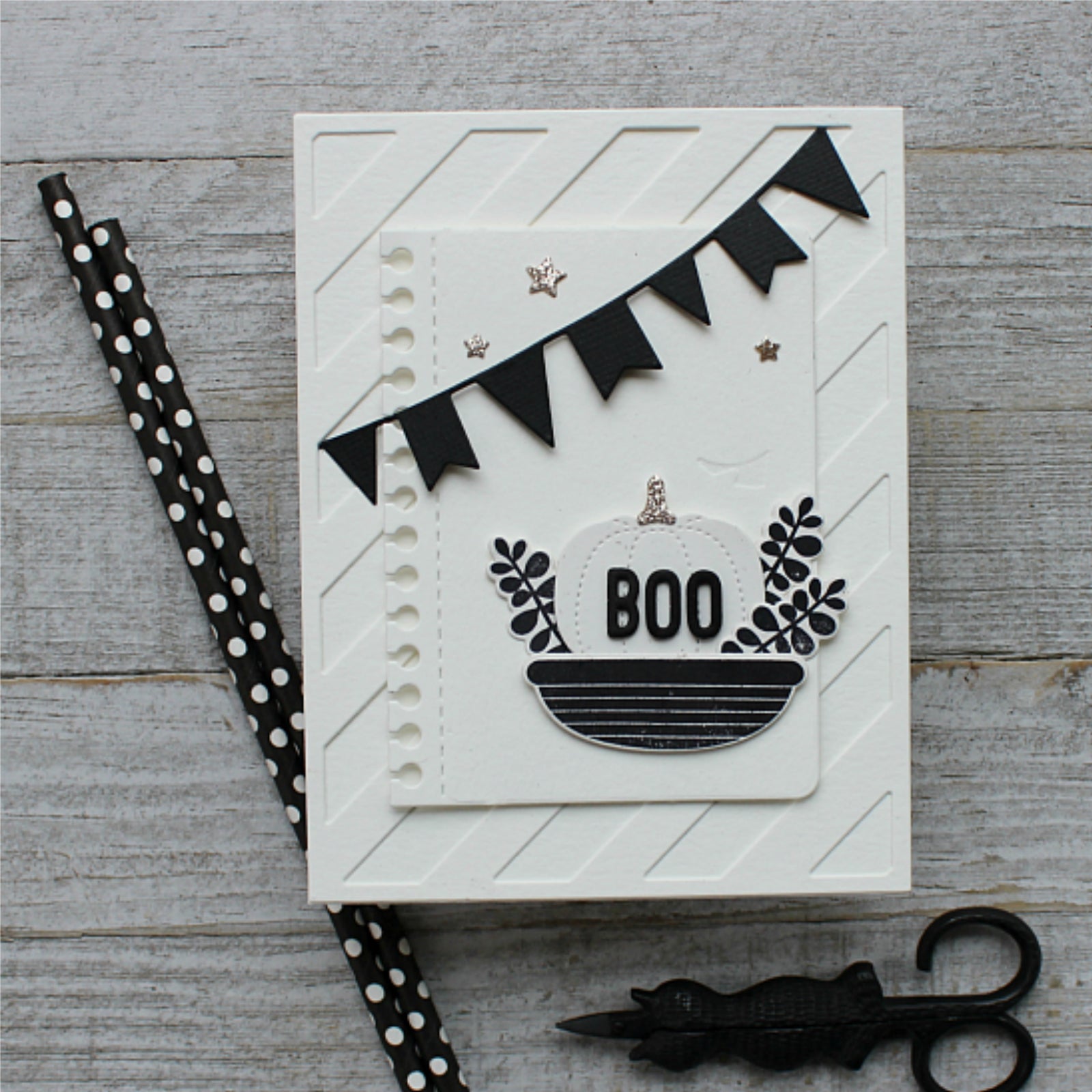 Notebook Paper Page w Arrows & Notes Word Cutting Dies