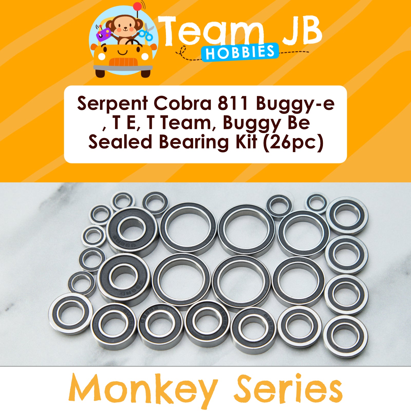 Serpent Cobra 811 Buggy-e, T E, T Team, Buggy Be-RTR - Sealed Bearing Kit