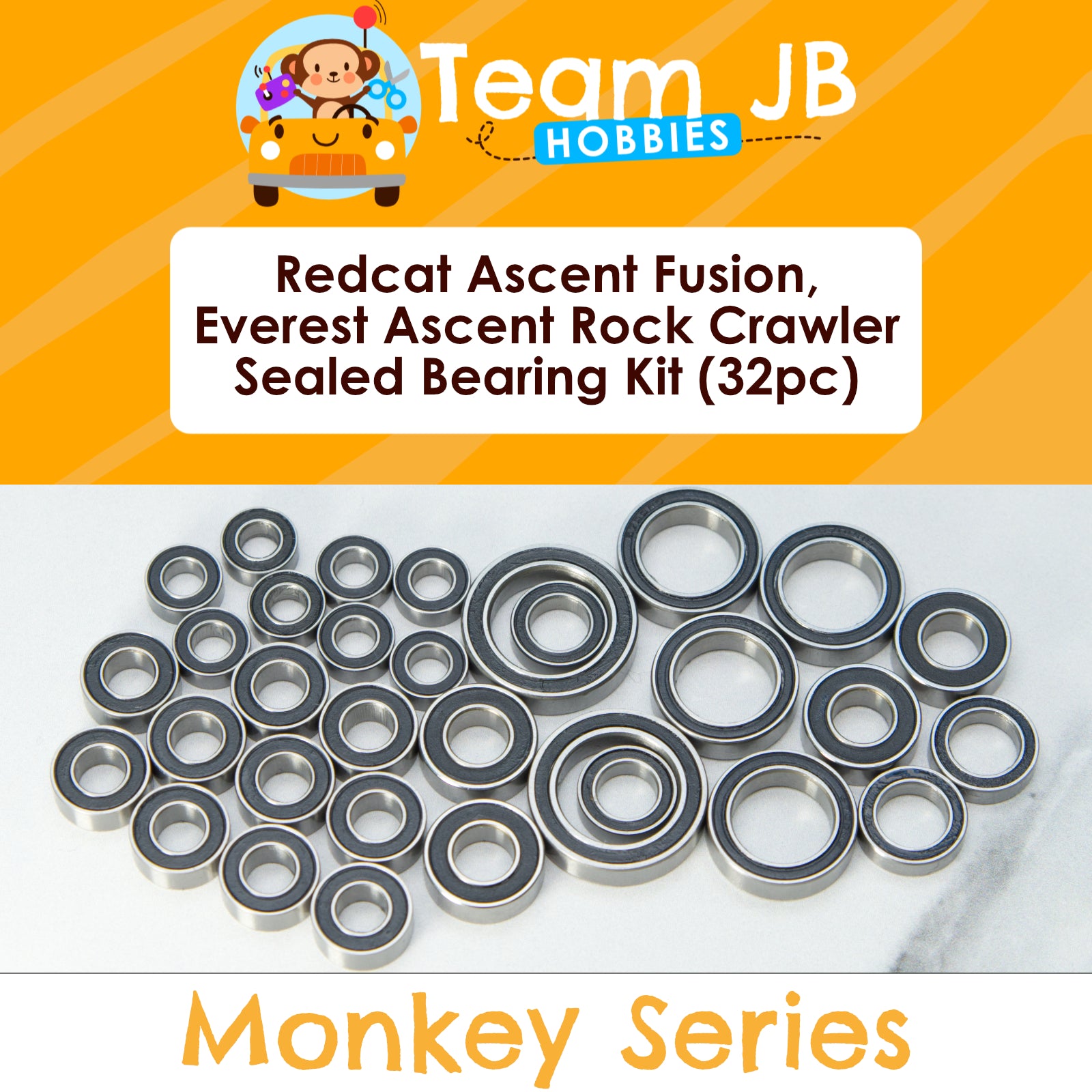 Redcat Ascent Fusion Rock Crawler, Everest Ascent Rock Crawler - Sealed Bearing Kit