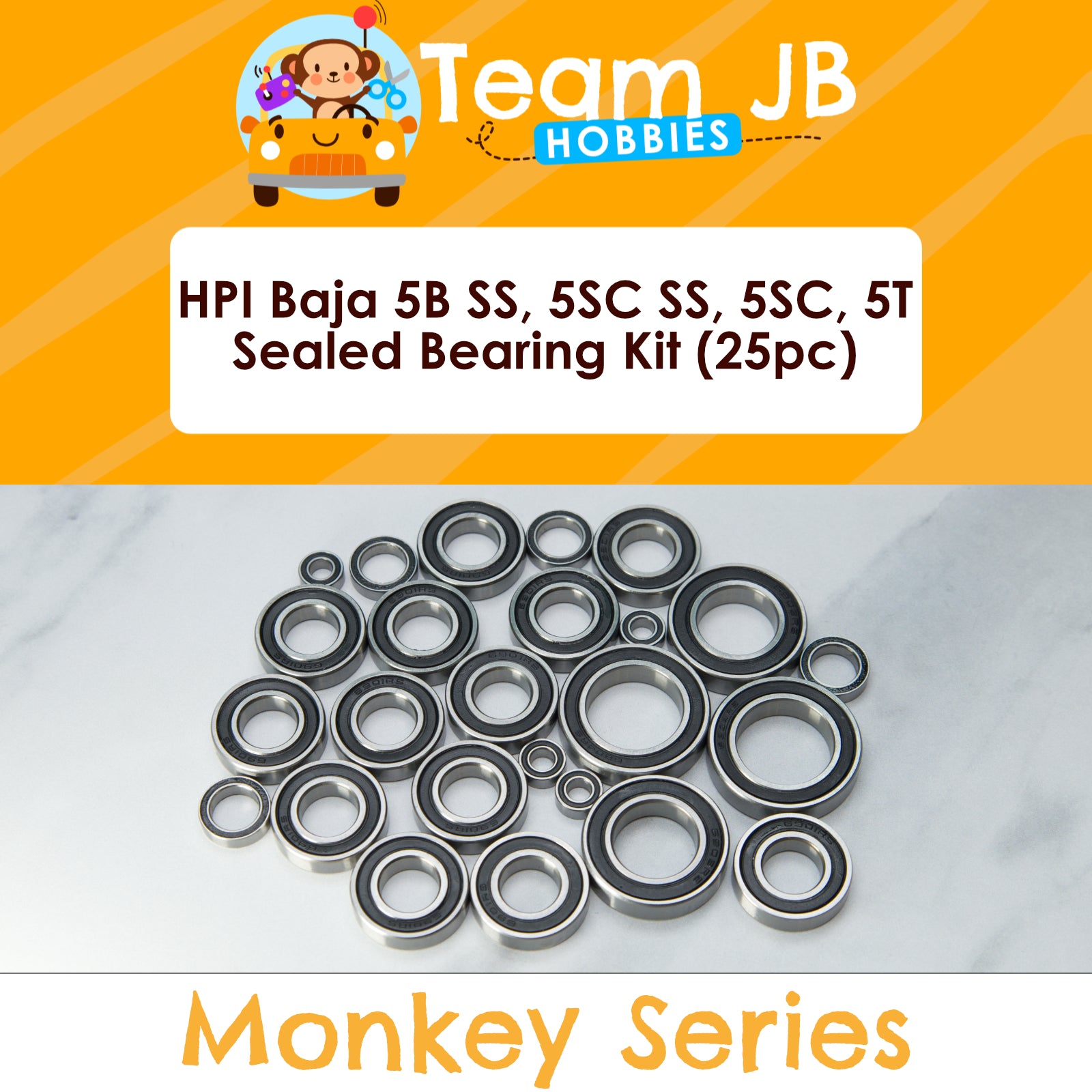HPI Baja 5B SS, 5SC SS, 5SC, 5T - Sealed Bearing Kit