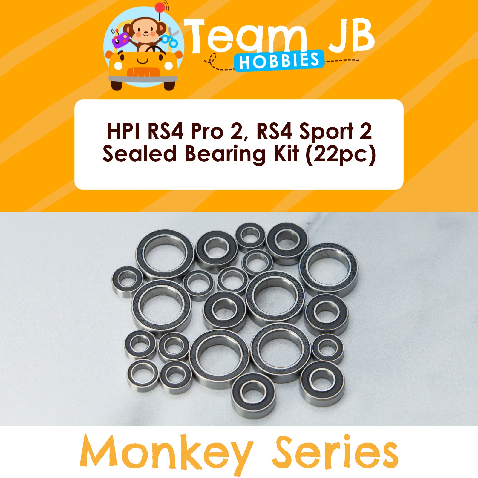 HPI RS4 Pro 2, RS4 Sport 2 - Sealed Bearing Kit