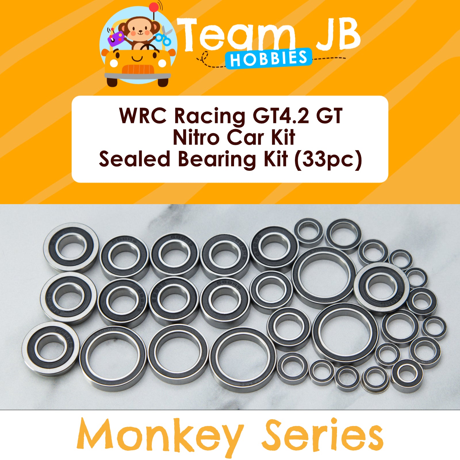 WRC Racing GT4.2 GT Nitro Car Kit - Sealed Bearing Kit